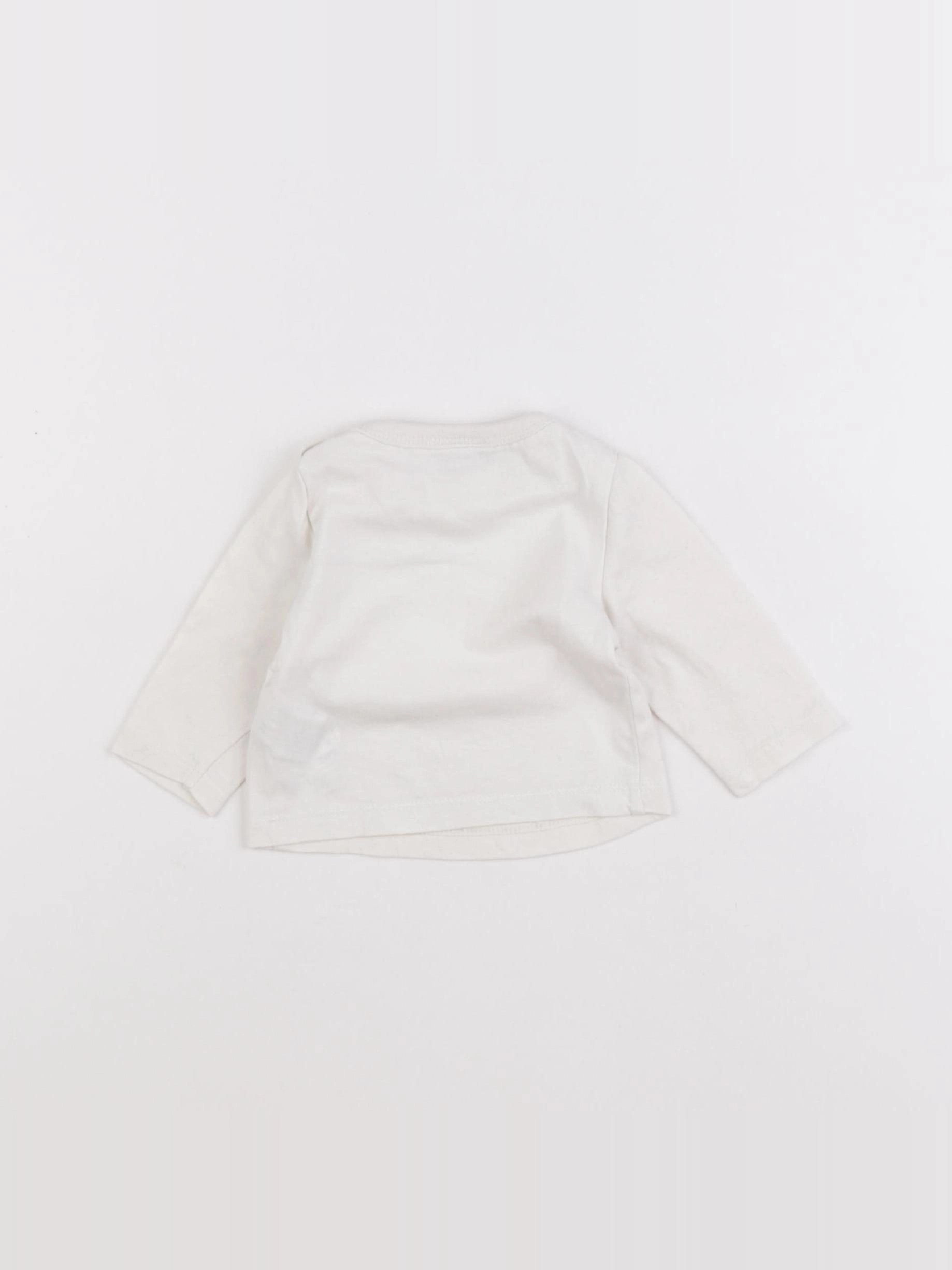 Tape à l'oeil - tee-shirt beige - 1 mois
