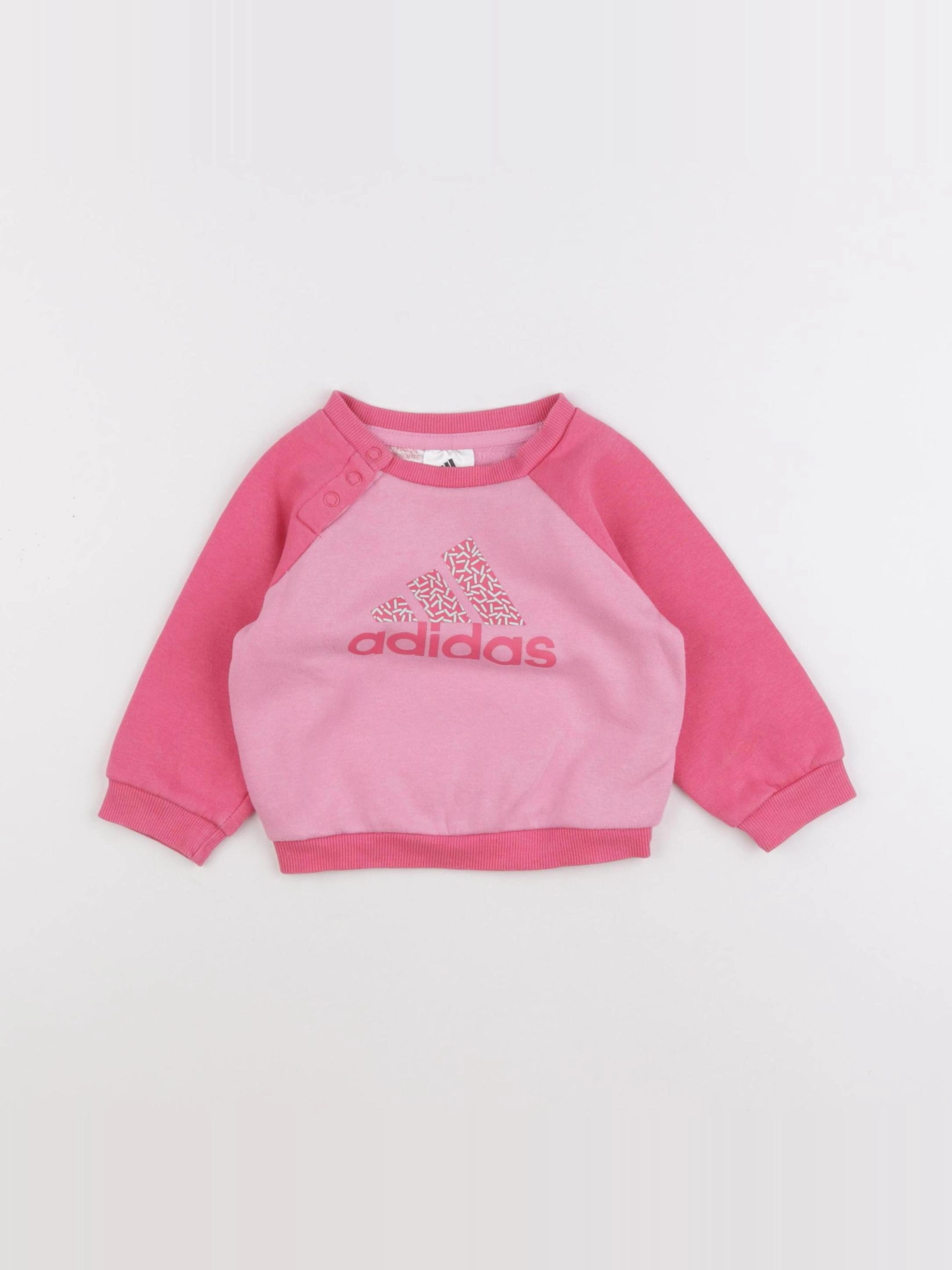 Adidas - sweat rose - 6 mois