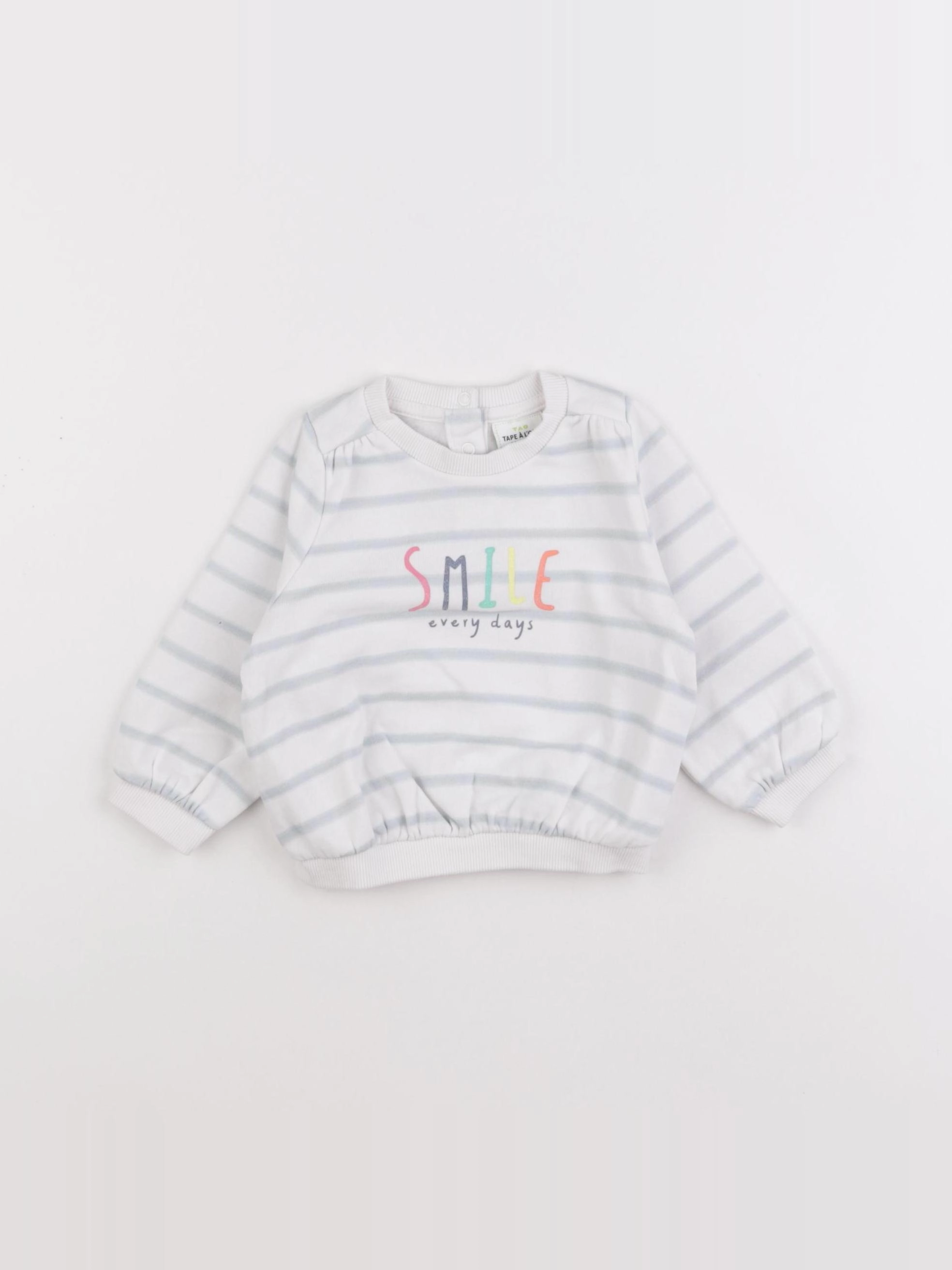 Tape à l'oeil - sweat bleu - 6 mois