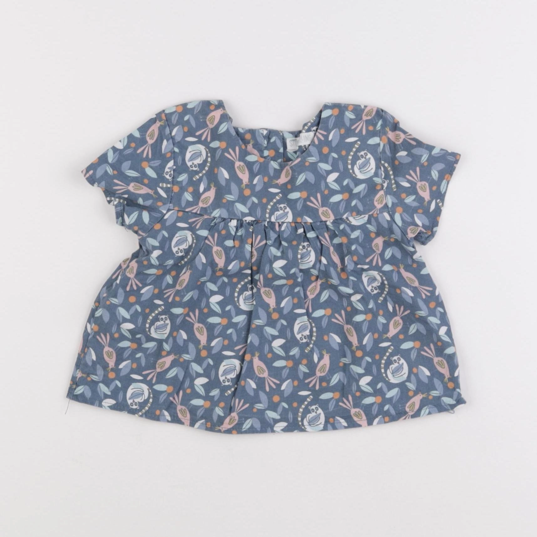 Storytelling - blouse bleu - 6 mois
