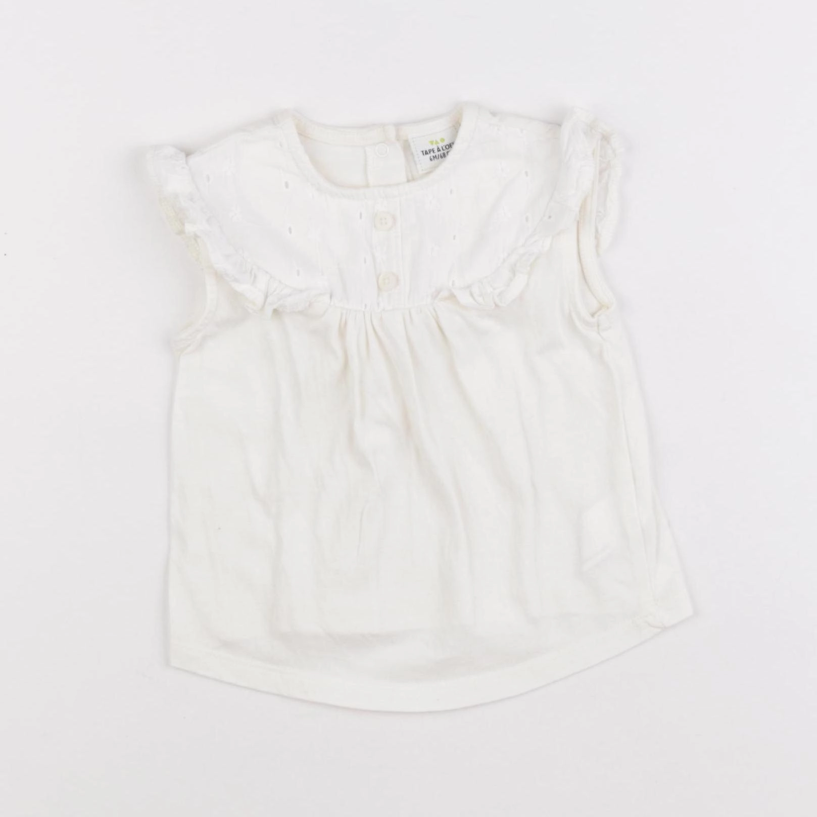 Tape à l'oeil - tee-shirt blanc - 6 mois