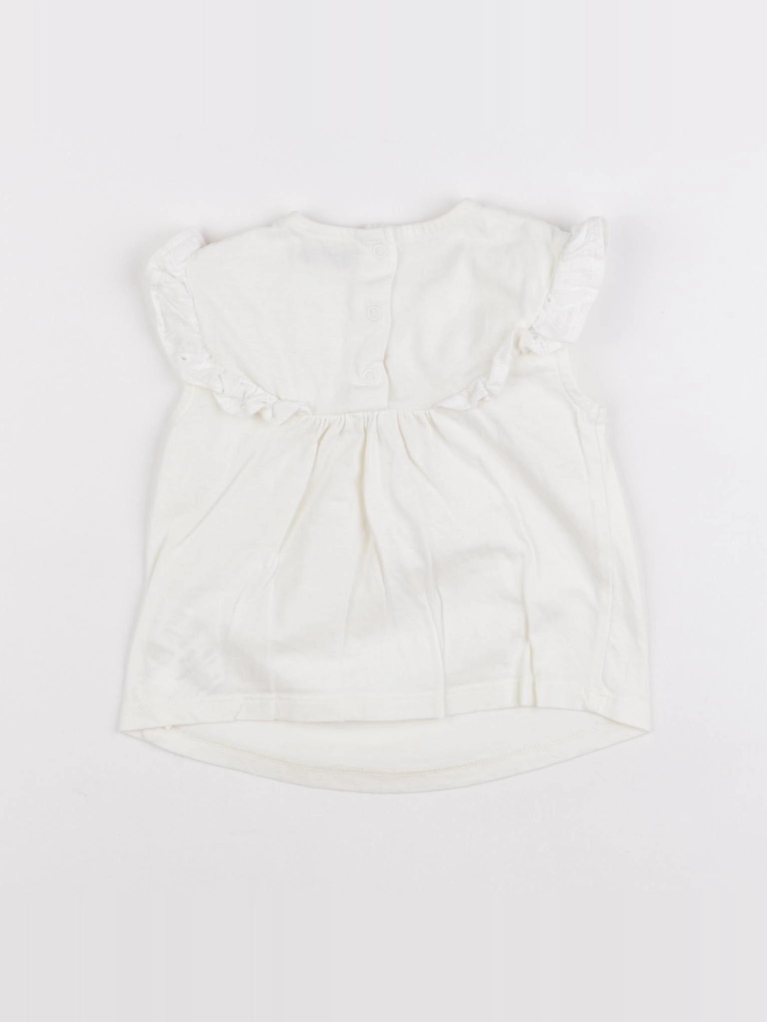 Tape à l'oeil - tee-shirt blanc - 6 mois
