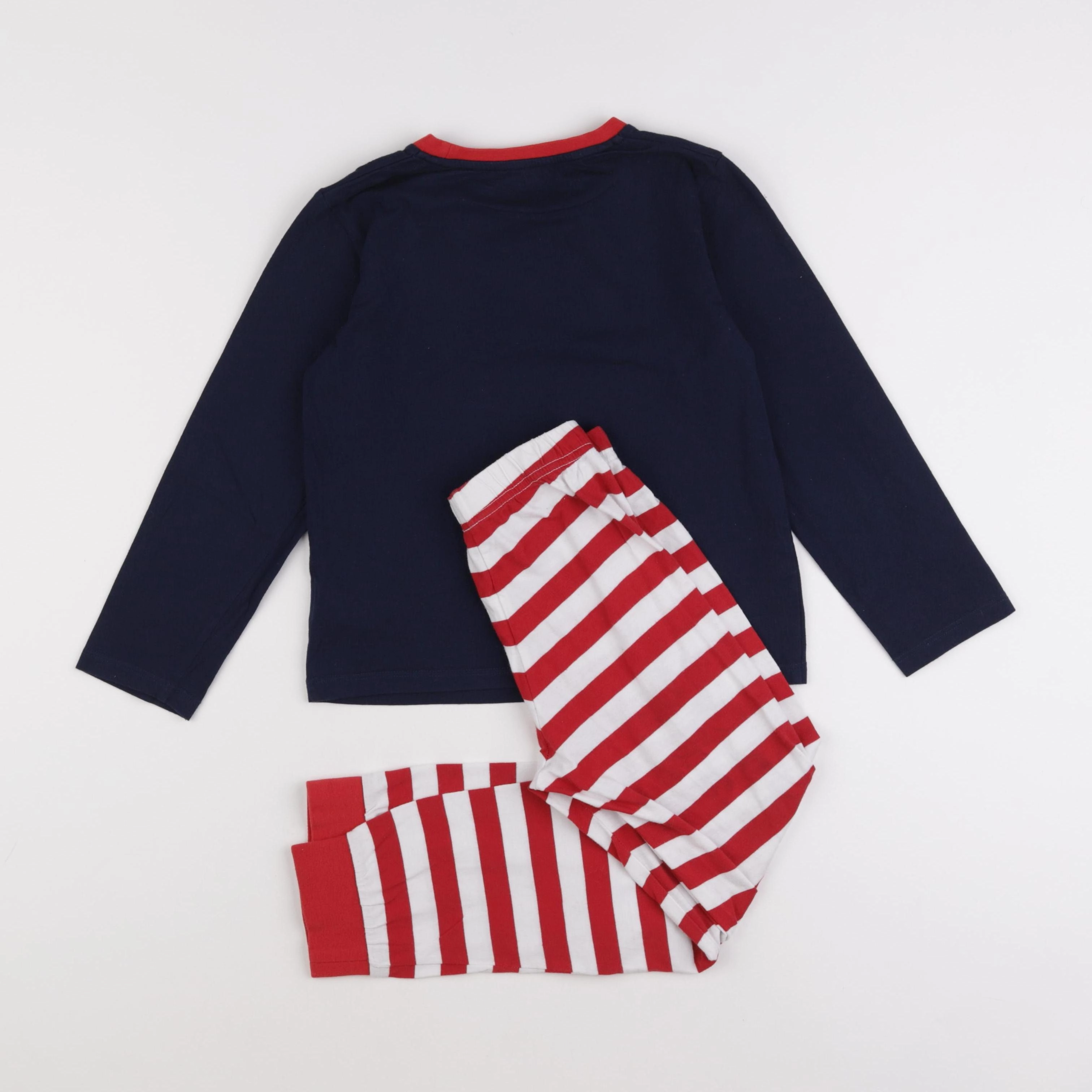 Vertbaudet - pyjama coton bleu - 8 ans