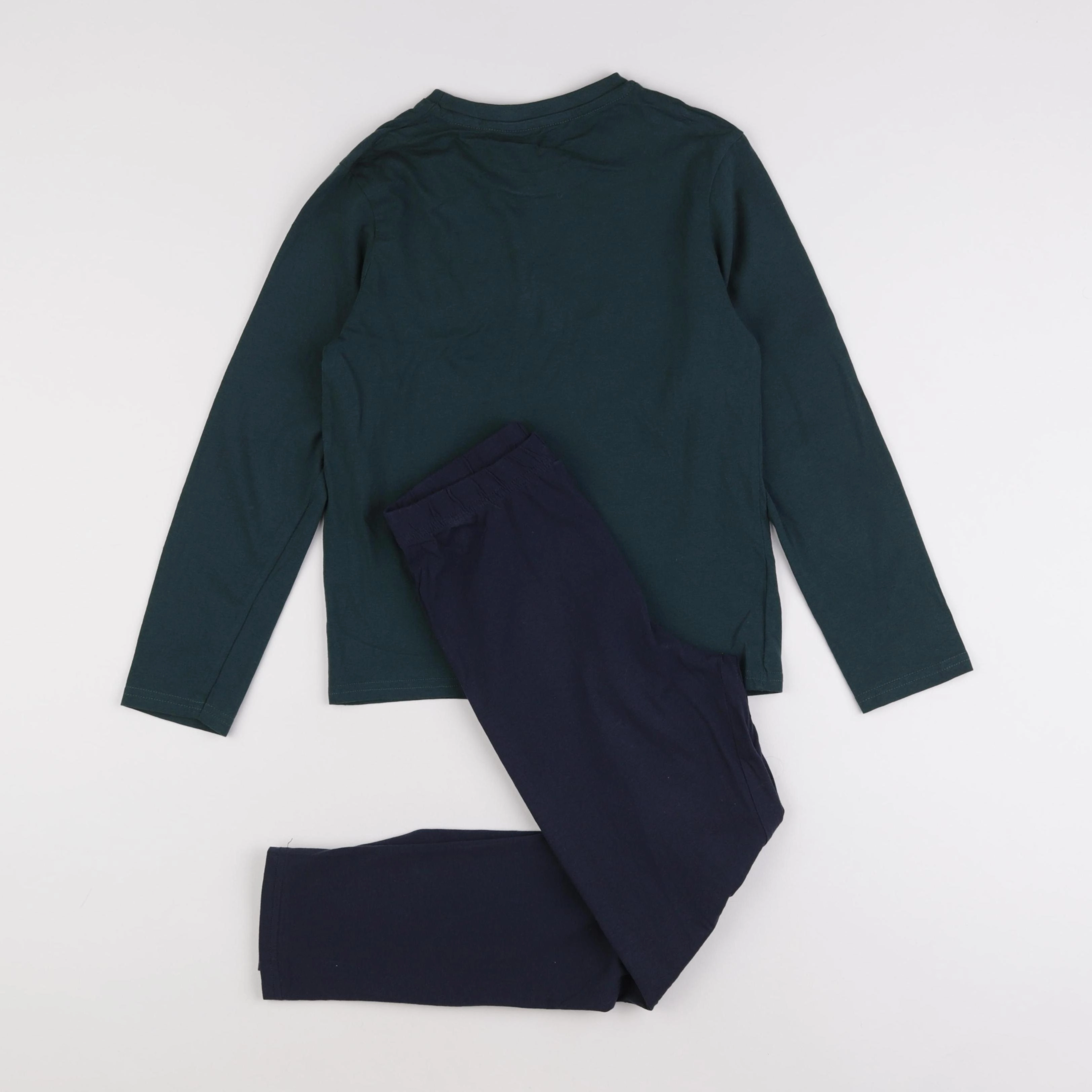 Vertbaudet - pyjama coton vert - 10 ans