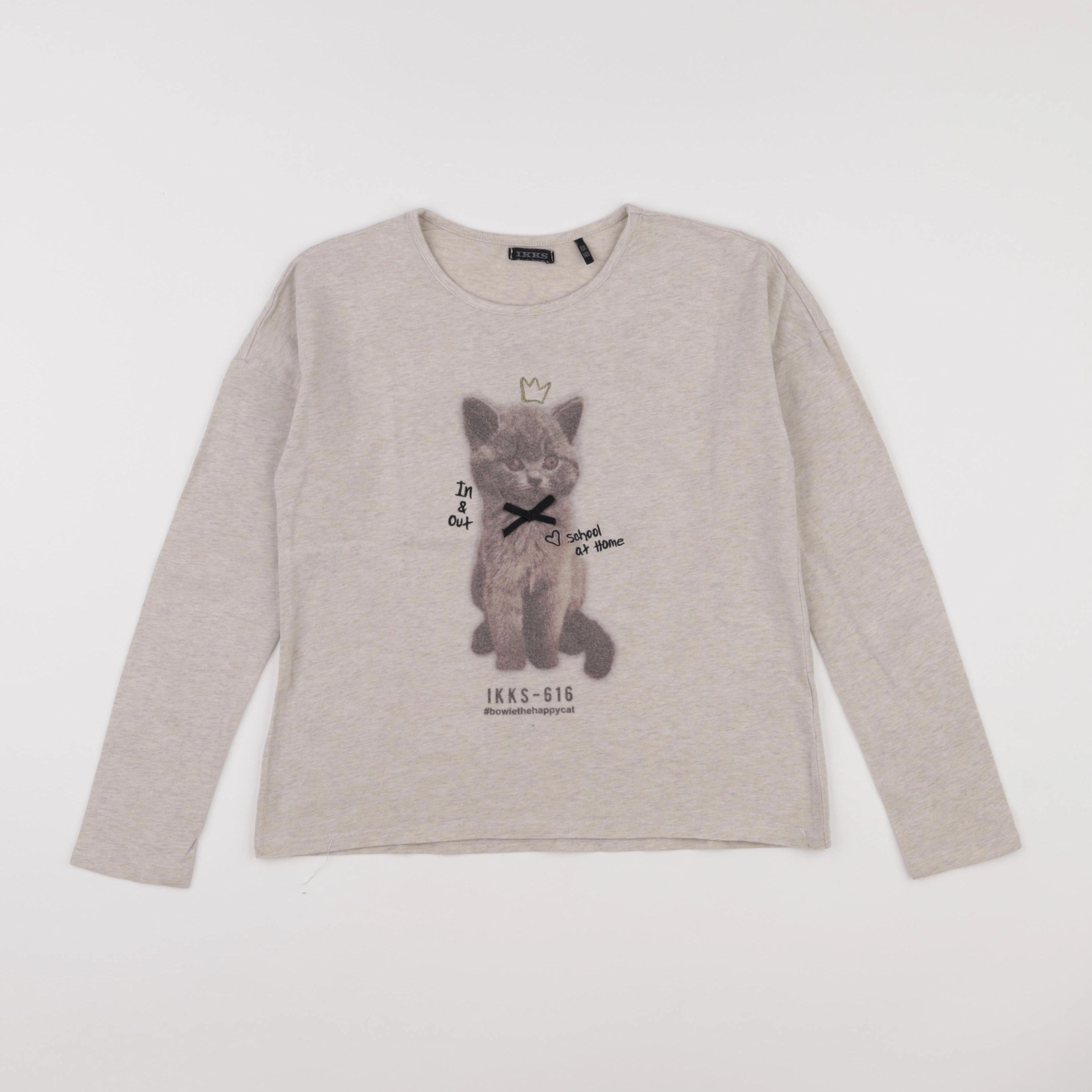 IKKS - tee-shirt gris - 10 ans