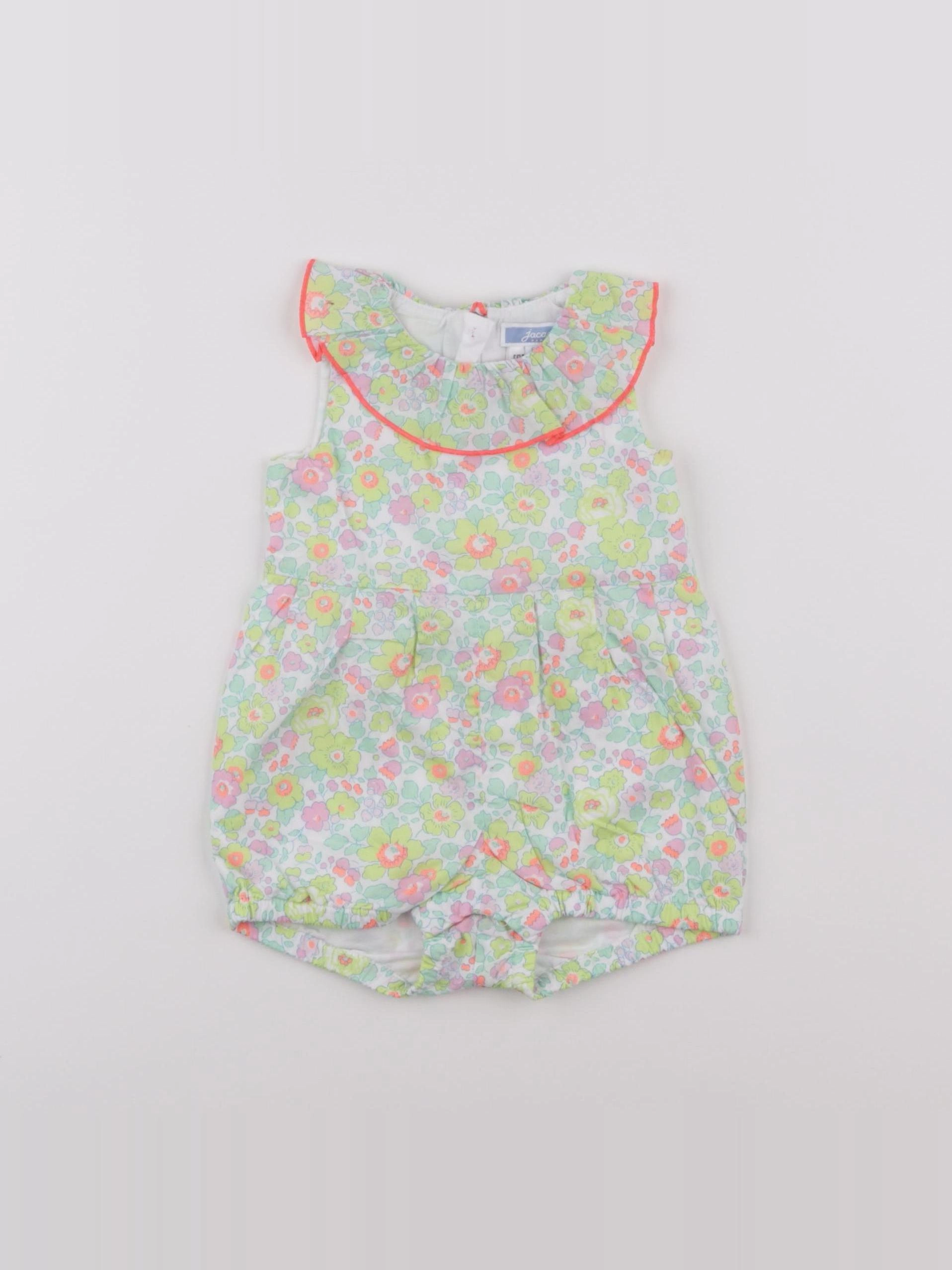Jacadi - combinaison liberty multicolore - 6 mois