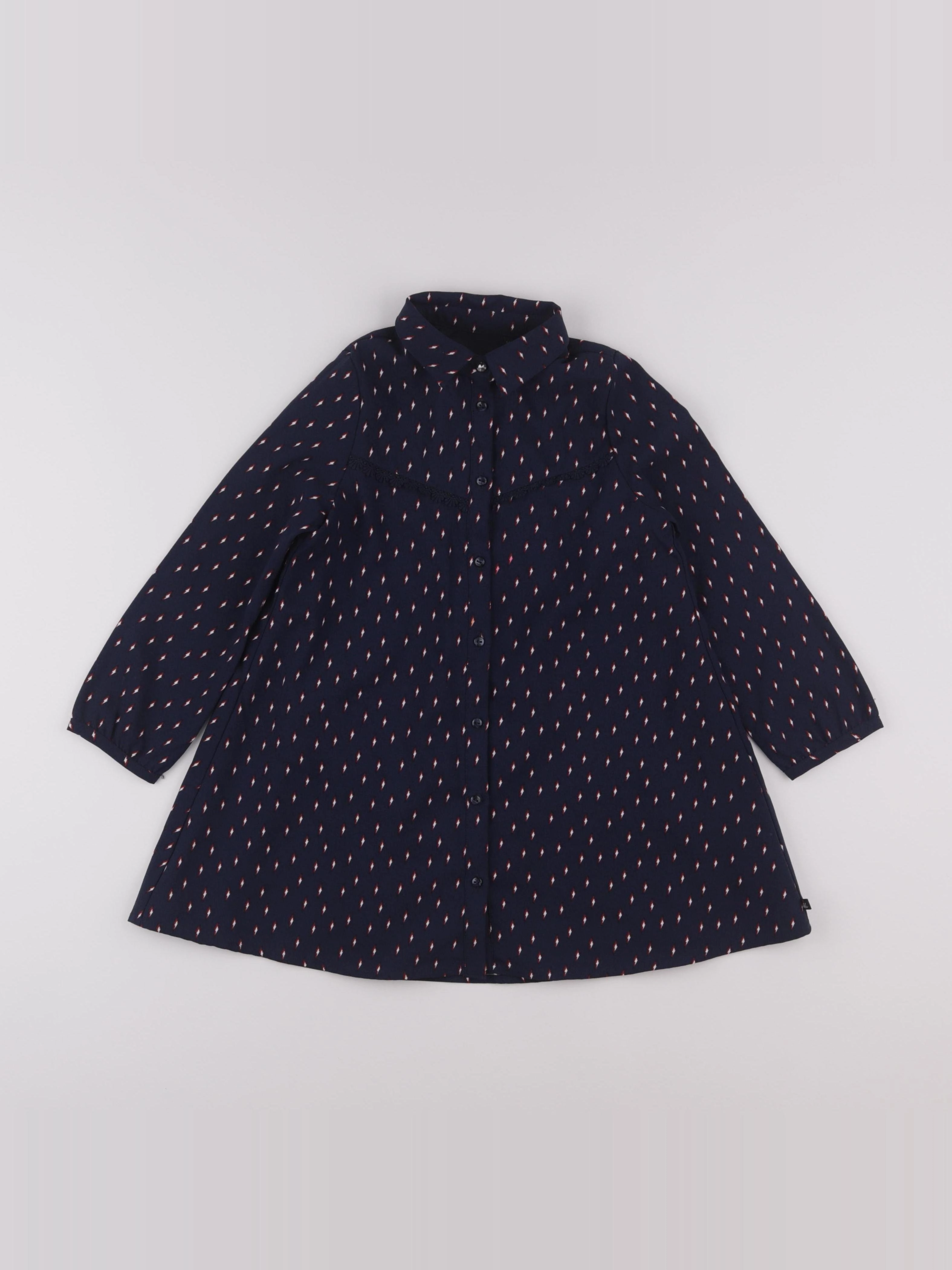 IKKS - robe bleu - 5 ans