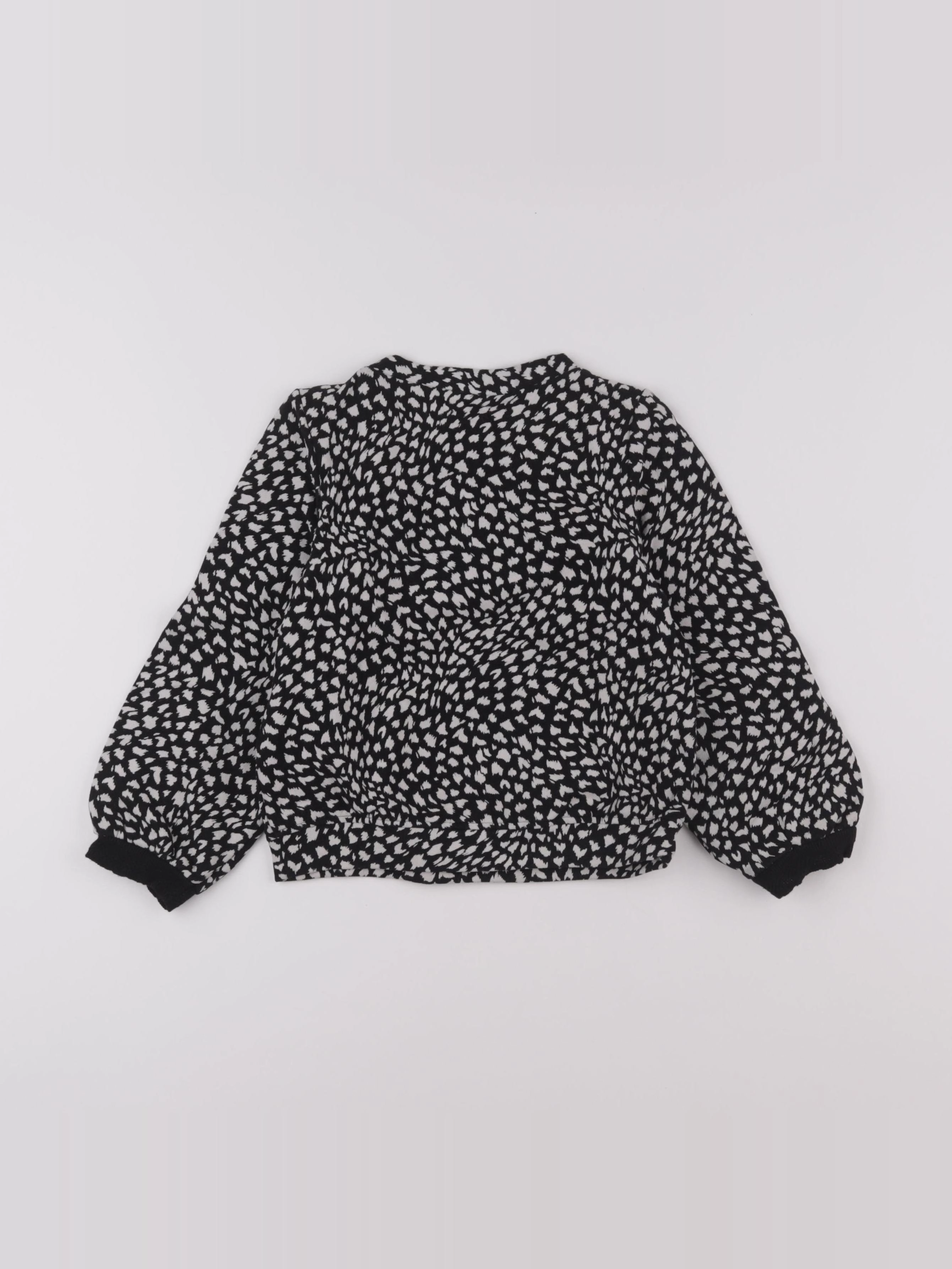 IKKS - sweat blanc, noir - 5 ans