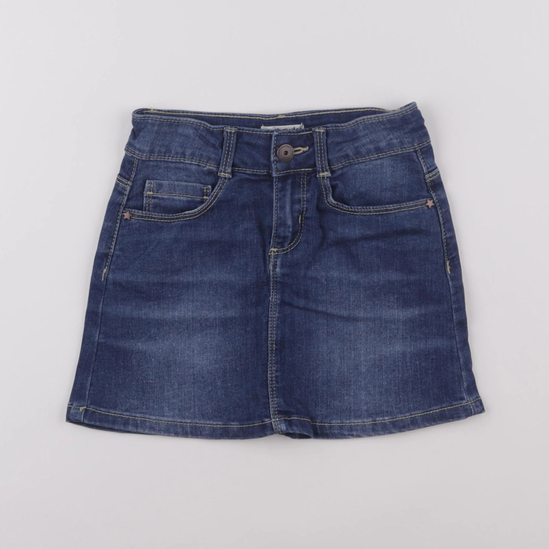Vertbaudet - jupe bleu - 7 ans