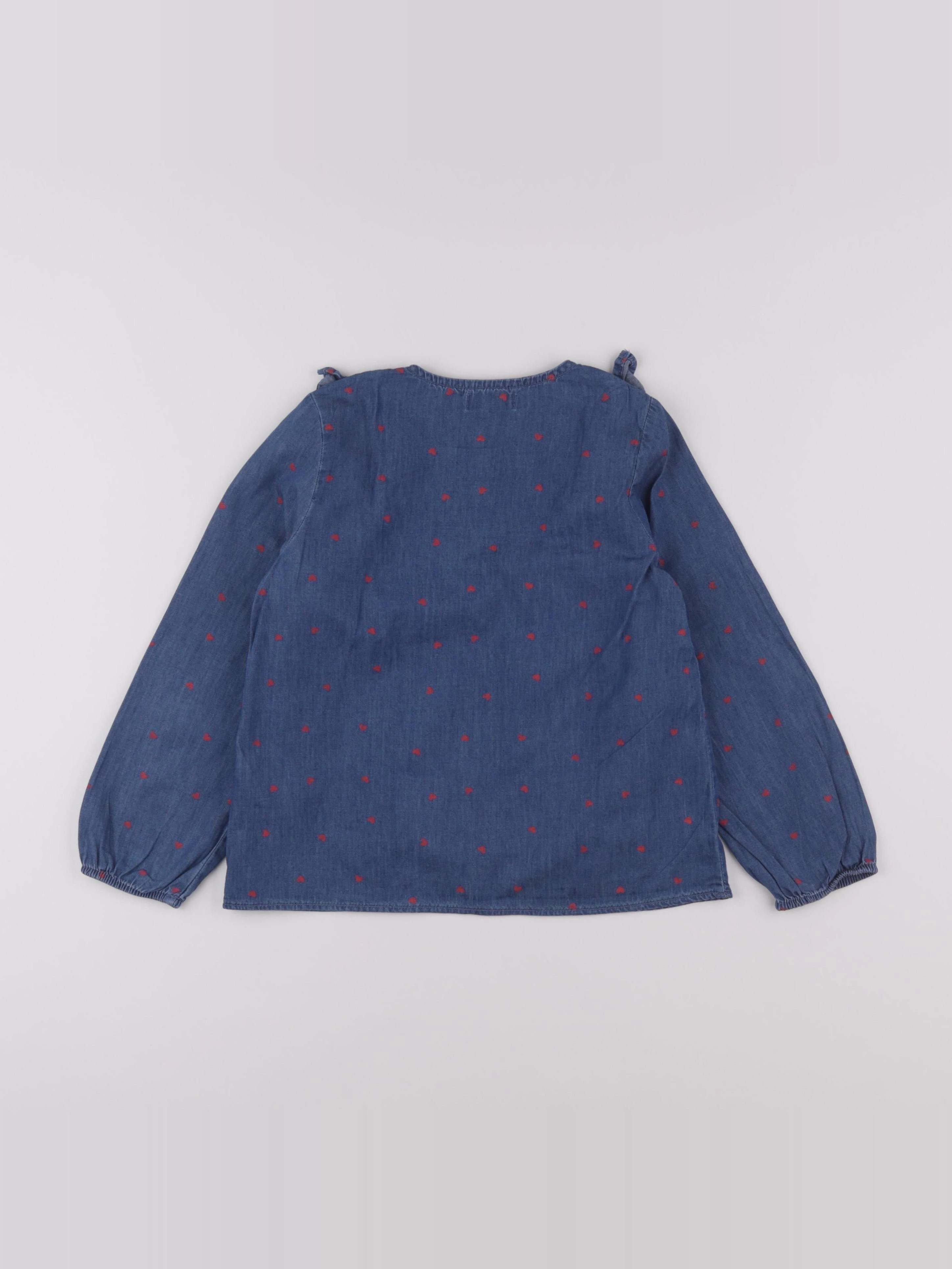 Vertbaudet - blouse bleu - 7 ans