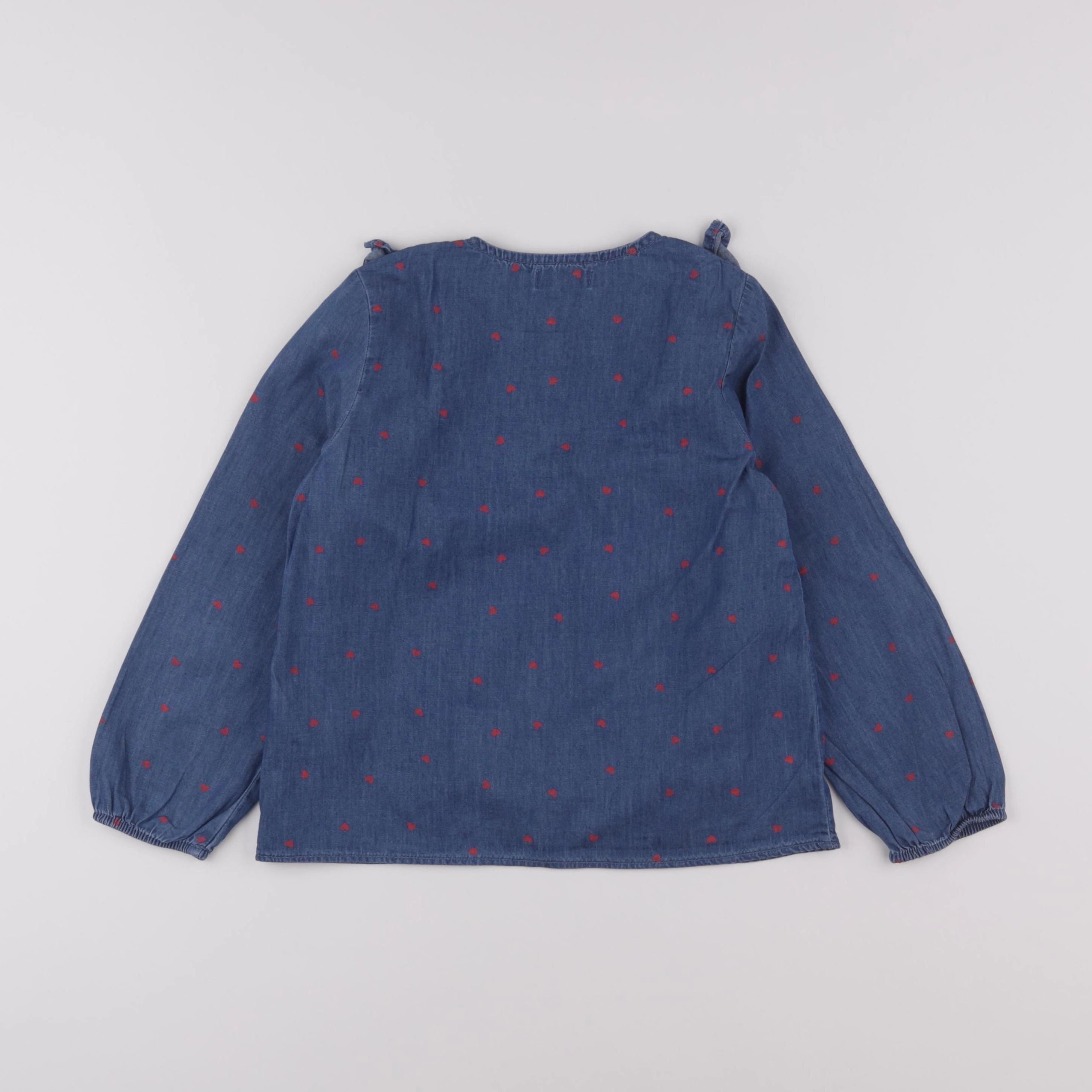 Vertbaudet - blouse bleu - 7 ans