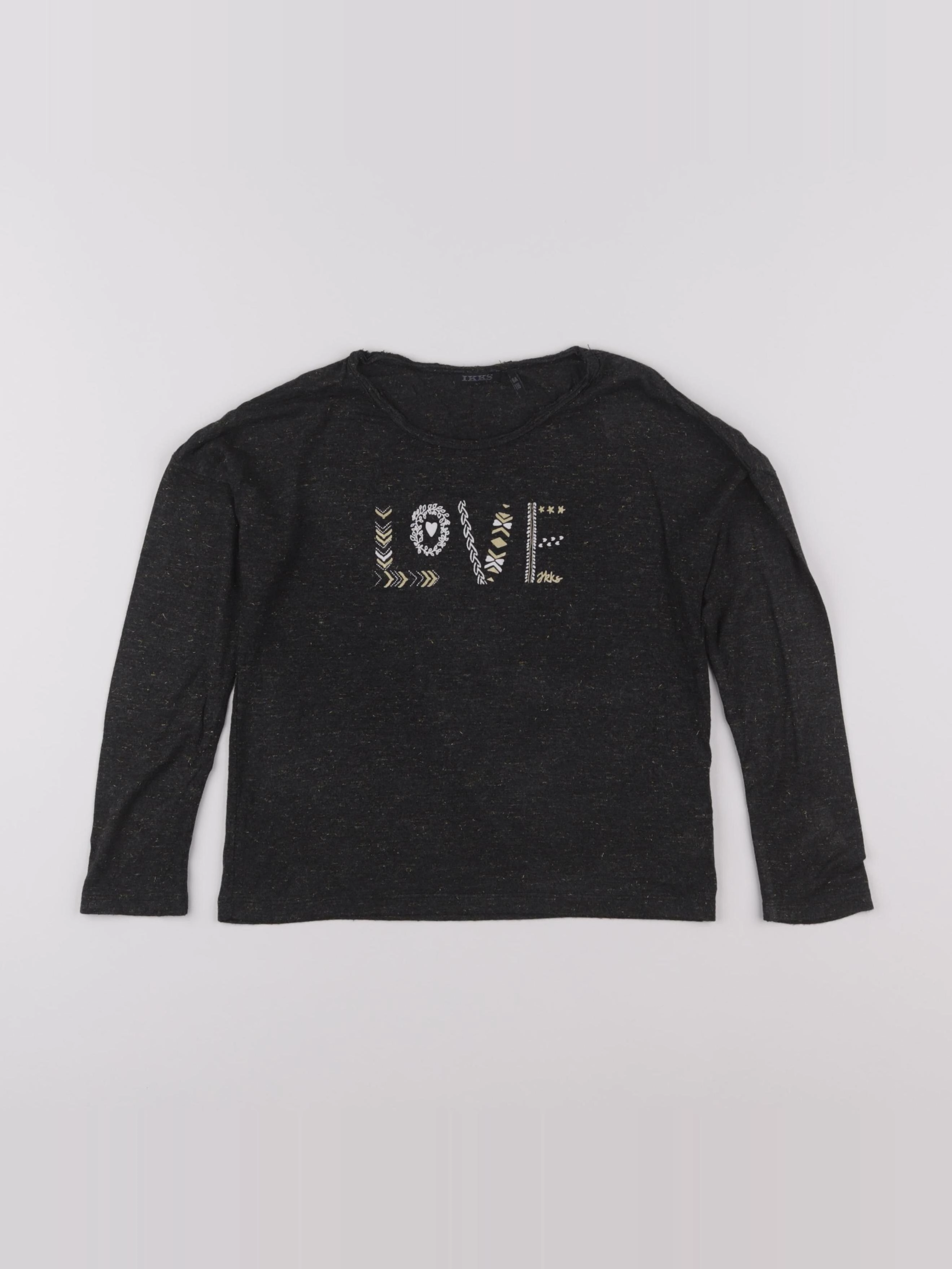IKKS - tee-shirt gris, or - 6 ans