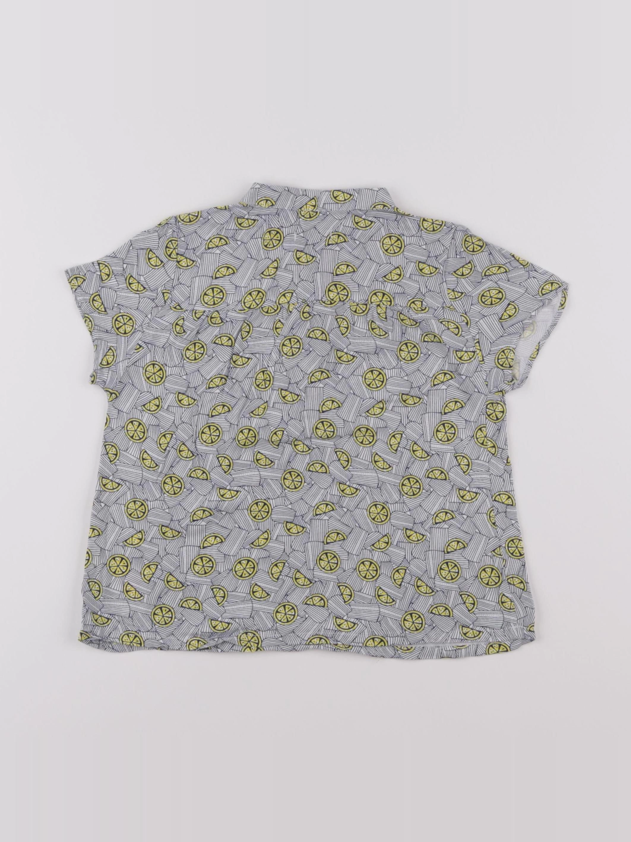 IKKS - tee-shirt blanc, bleu - 5 ans