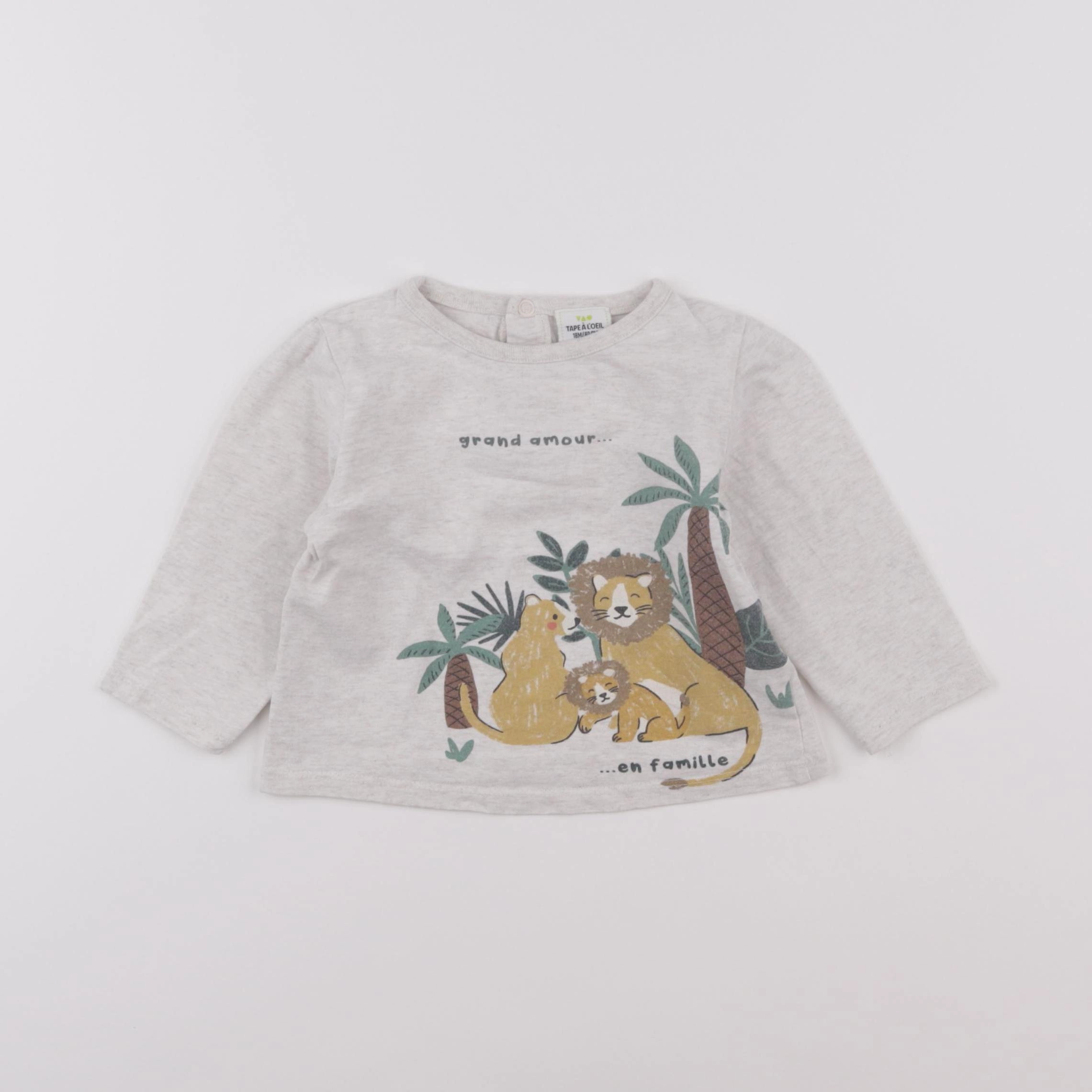 Tape à l'oeil - tee-shirt gris - 18 mois