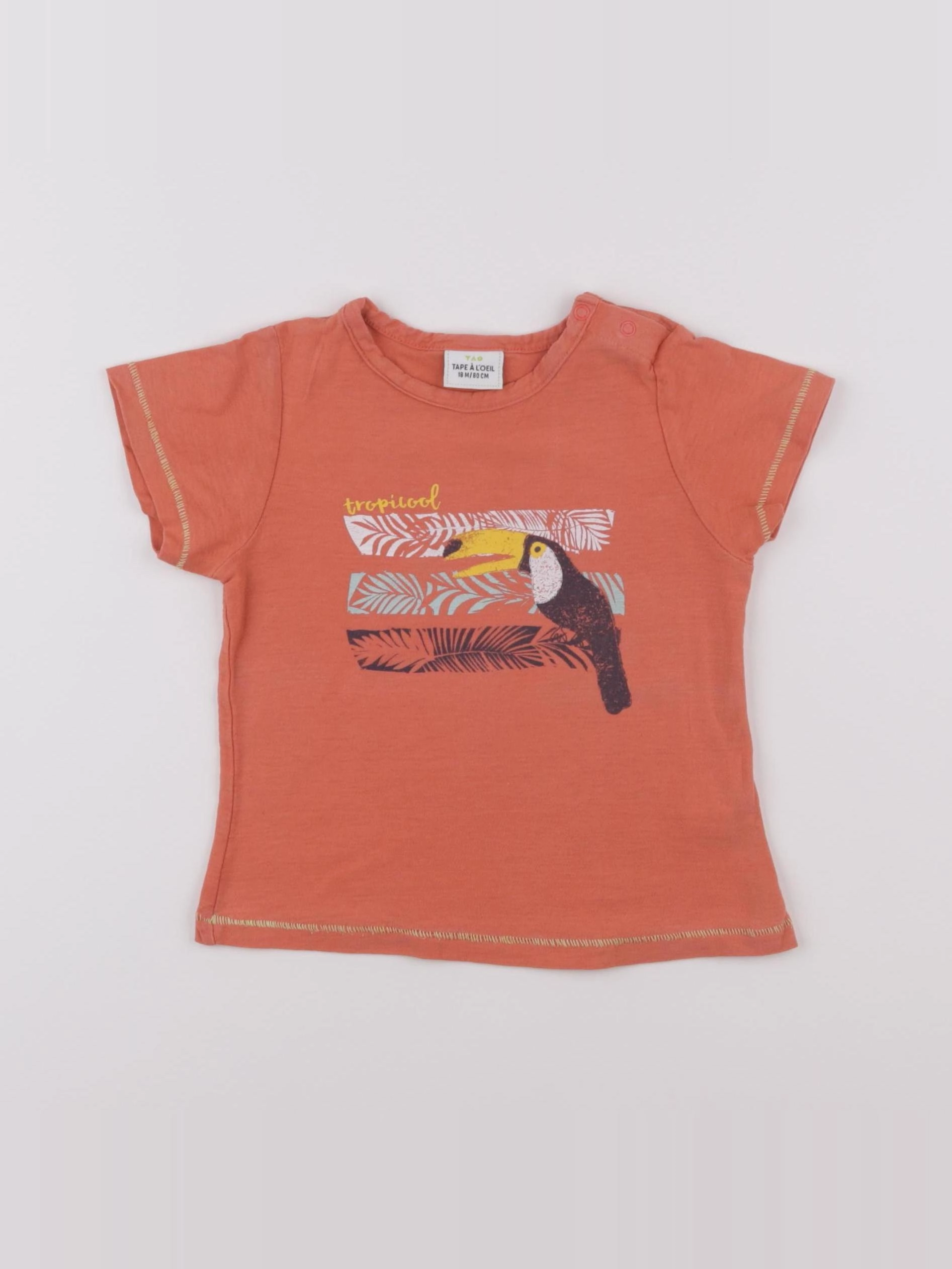 Tape à l'oeil - tee-shirt orange - 18 mois
