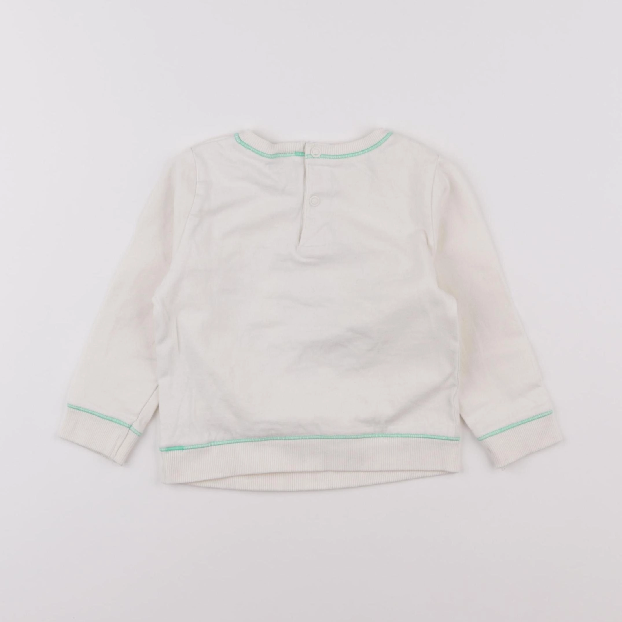 Tape à l'oeil - sweat blanc - 18 mois