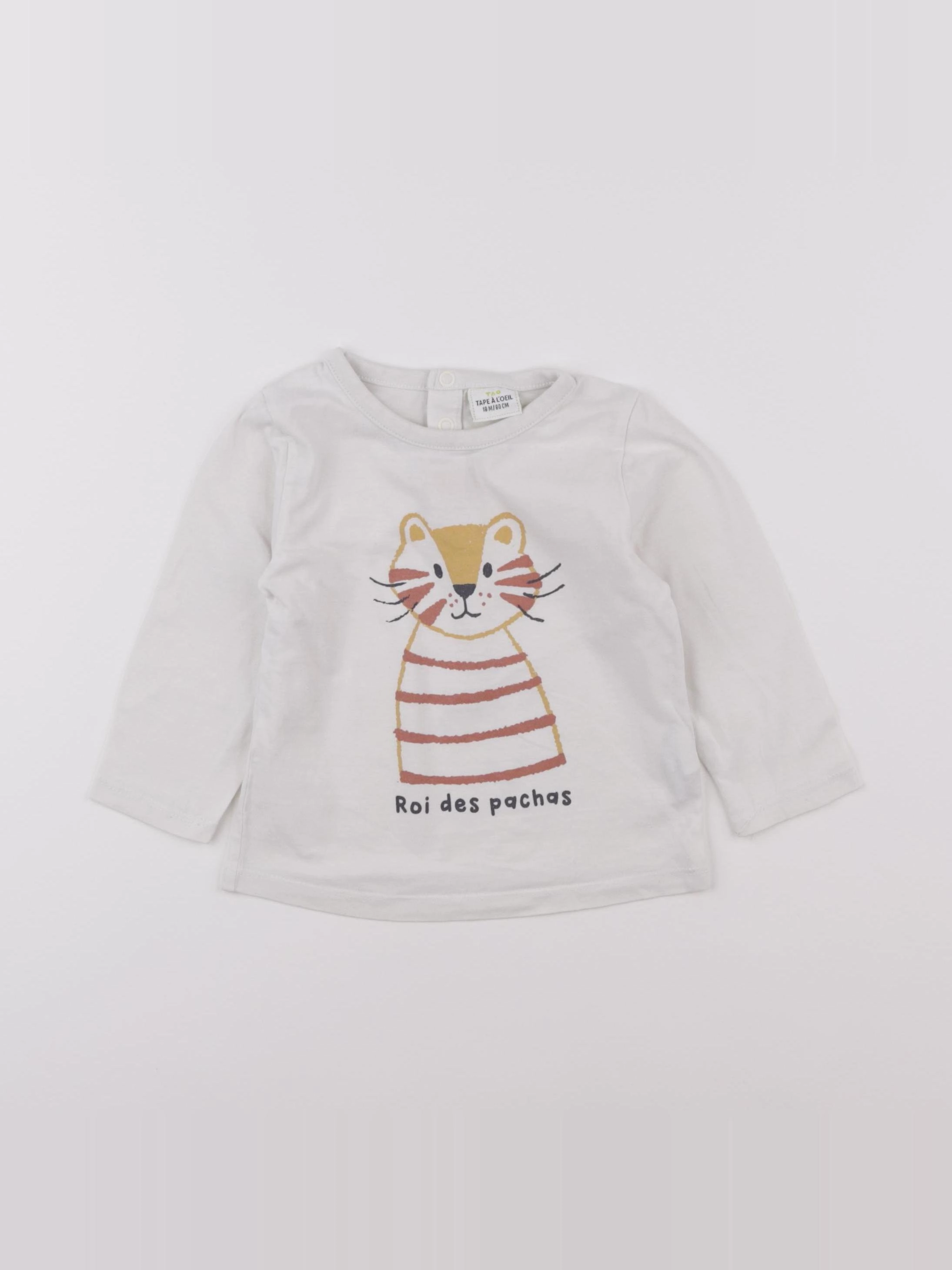 Tape à l'oeil - tee-shirt blanc - 18 mois