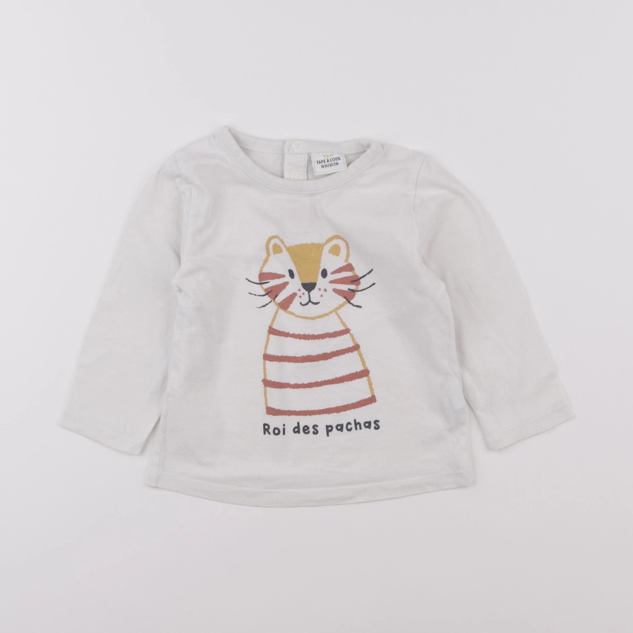 Tape à l'oeil - tee-shirt blanc - 18 mois