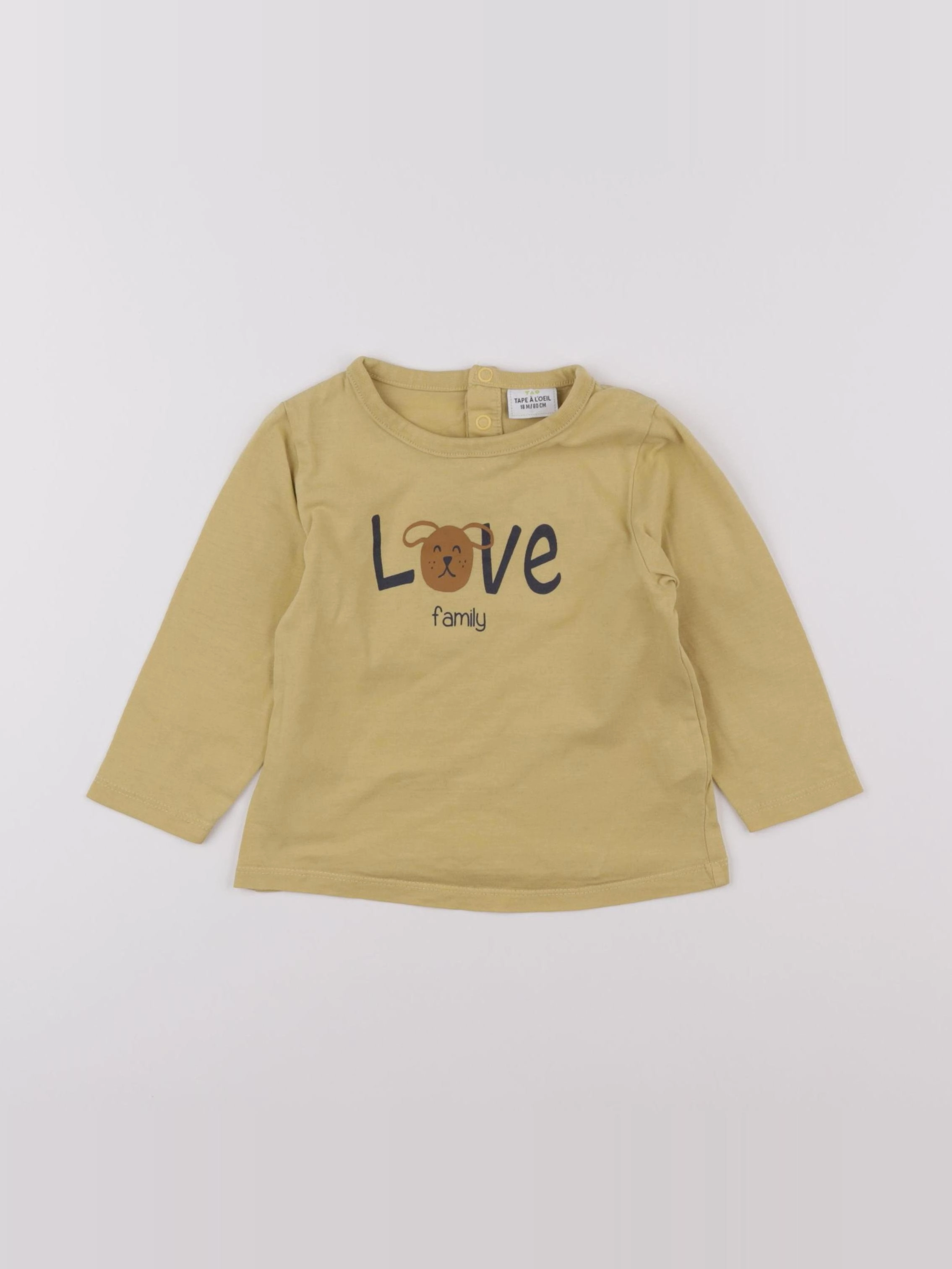 Tape à l'oeil - tee-shirt jaune - 18 mois