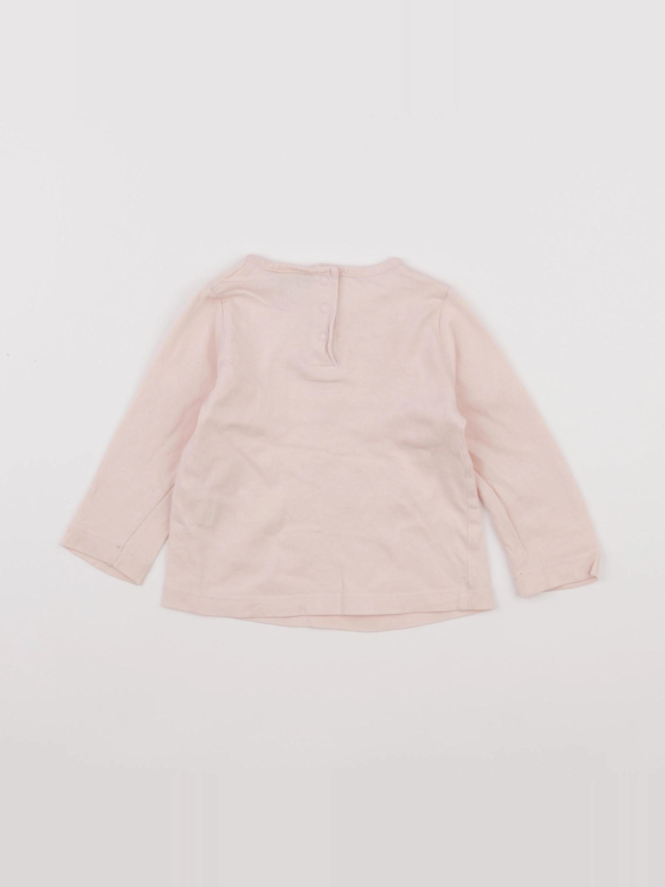 Tape à l'oeil - tee-shirt rose - 12 mois