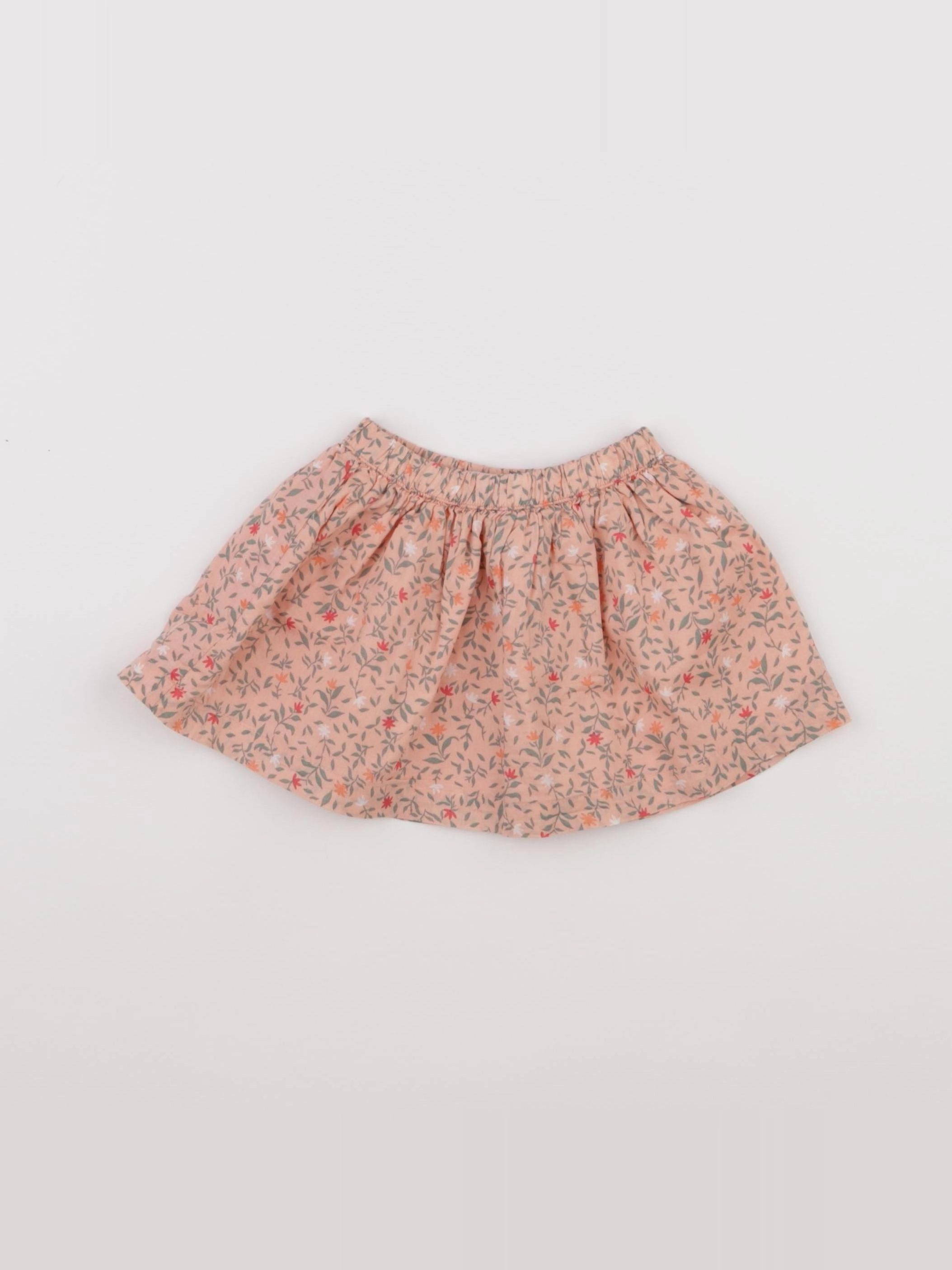 Vertbaudet - jupe rose - 9 mois