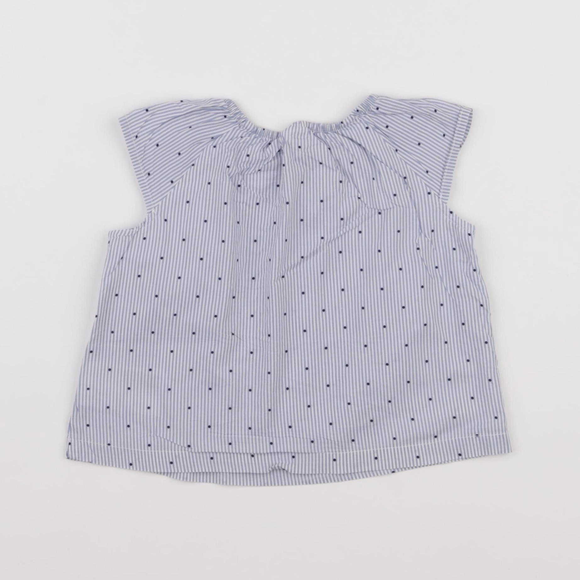 H&M - blouse bleu - 3/6 mois