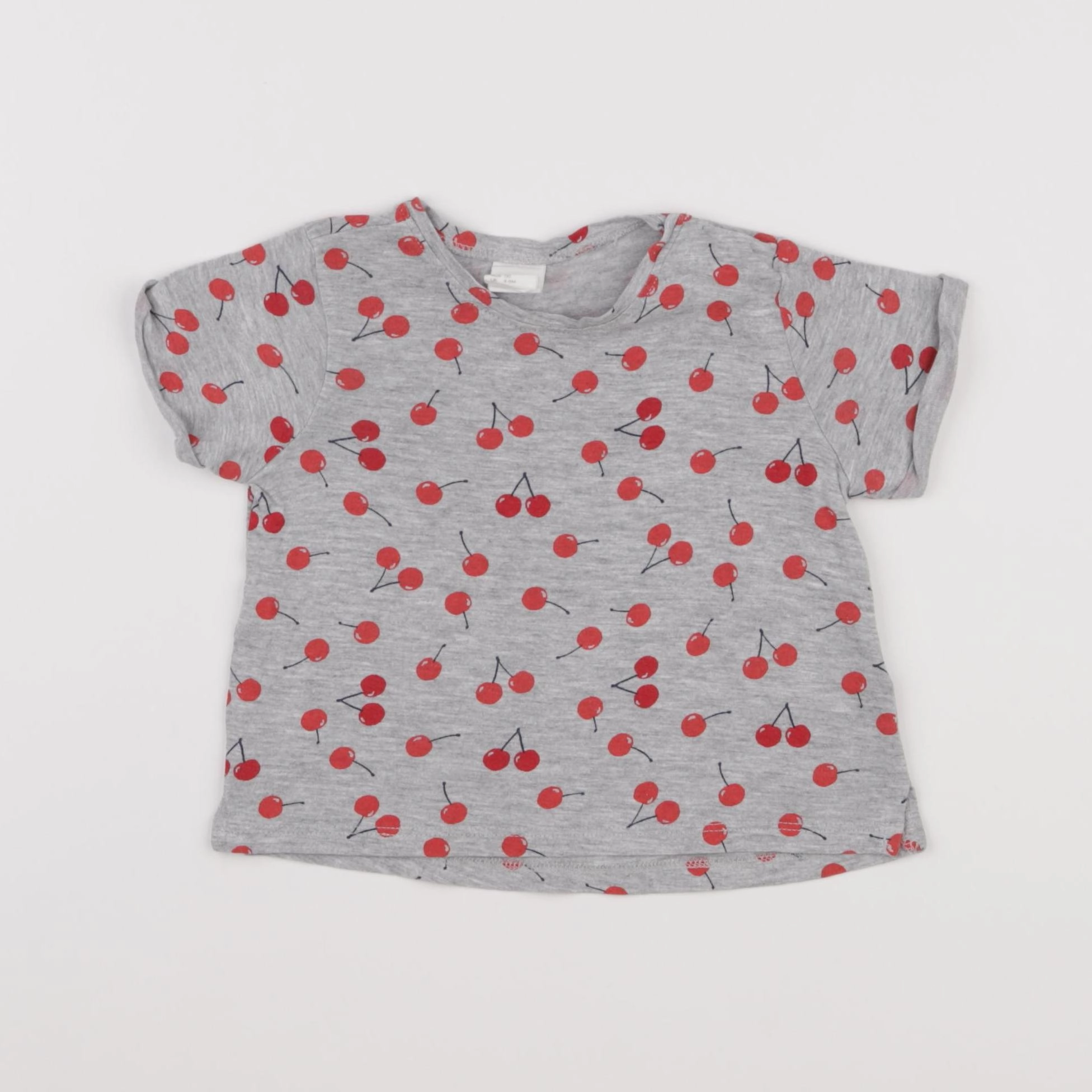 H&M - tee-shirt gris - 3/6 mois