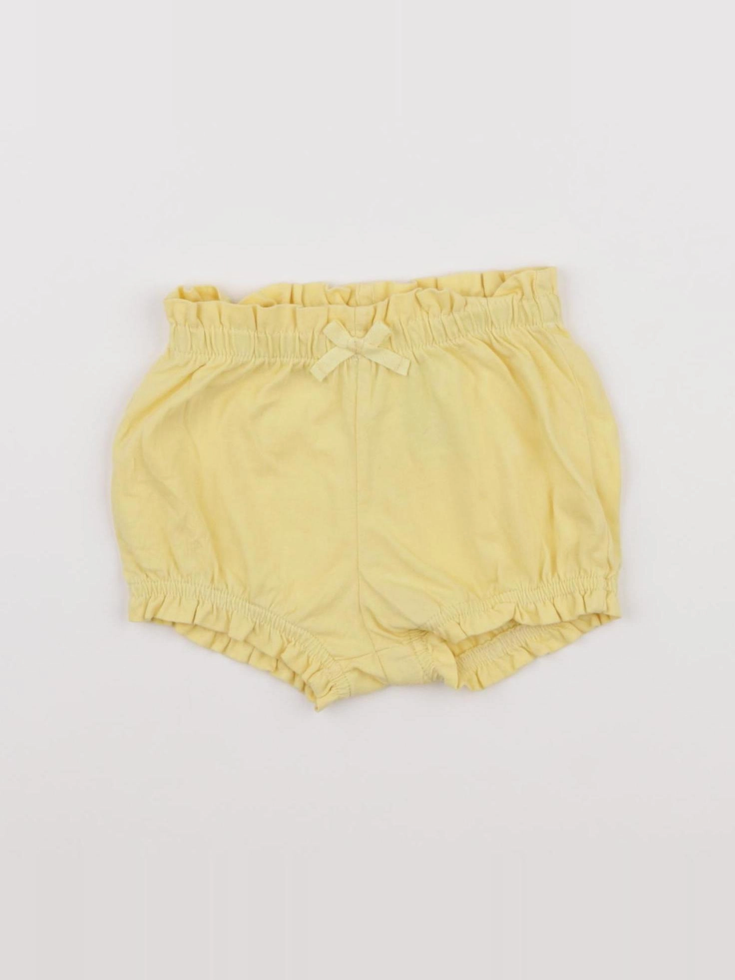 H&M - short jaune - 3/6 mois