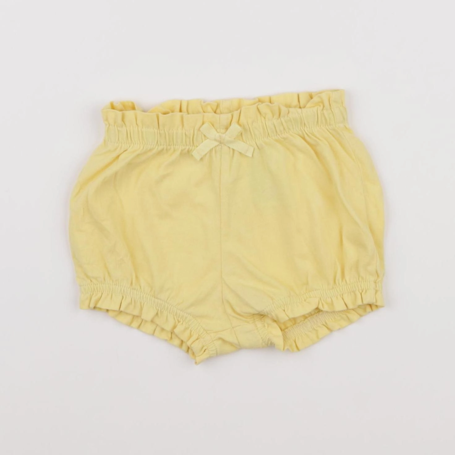 H&M - short jaune - 3/6 mois