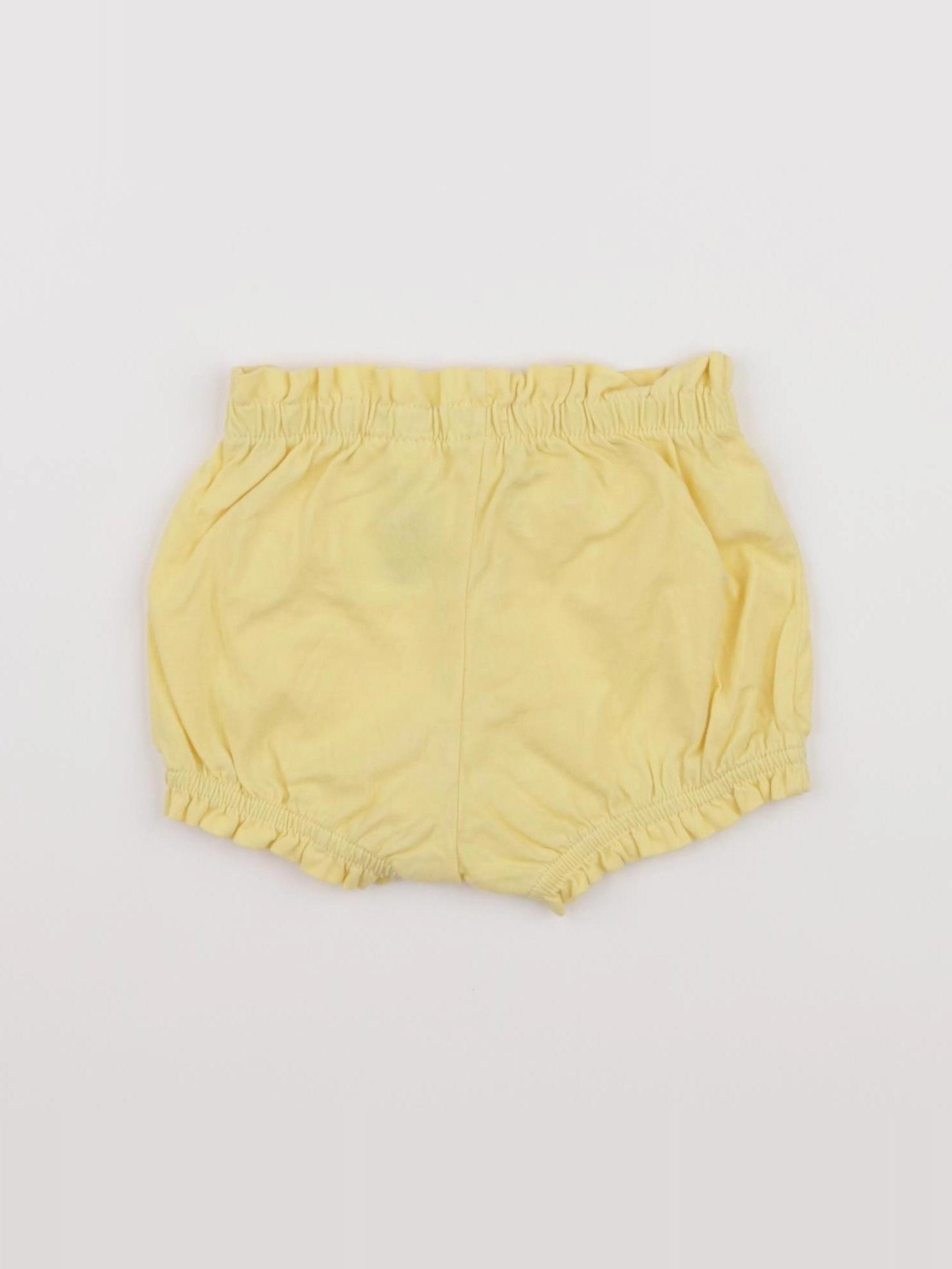 H&M - short jaune - 3/6 mois