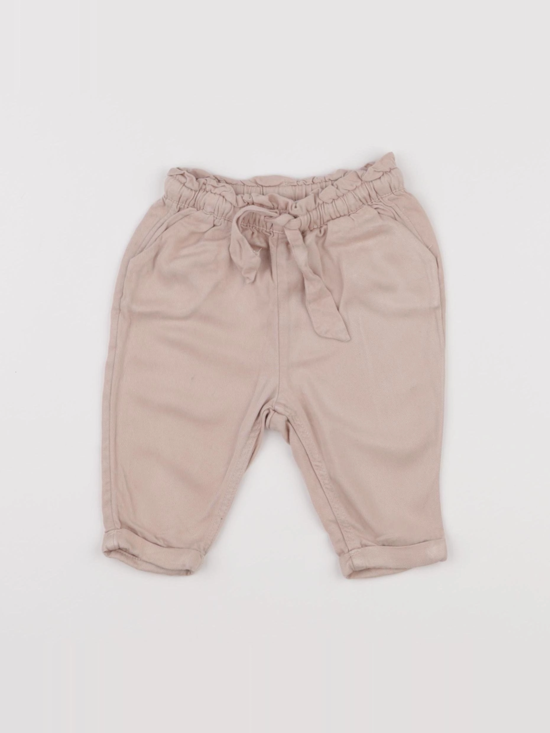 H&M - pantalon rose - 3/6 mois