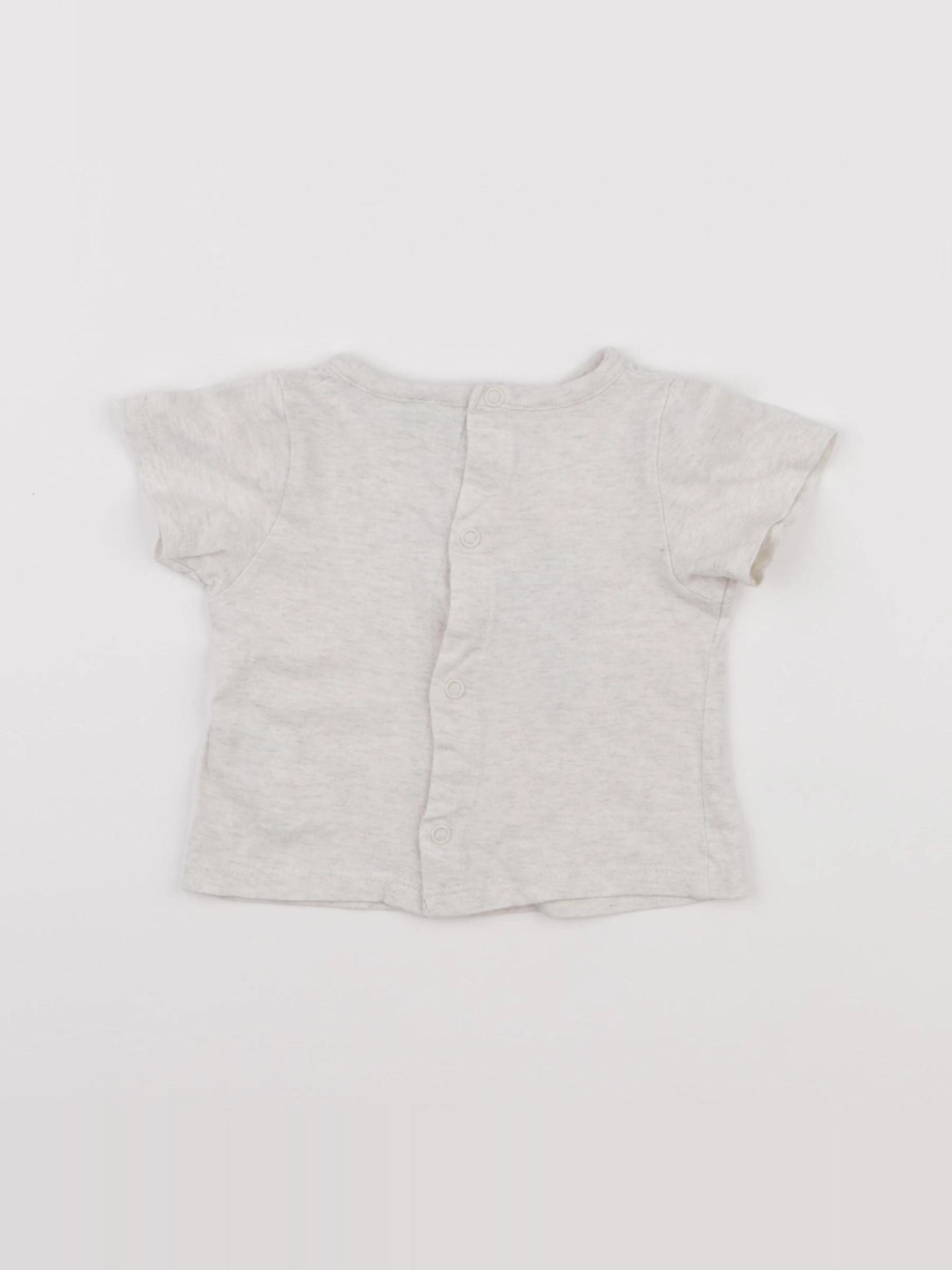 Tape à l'oeil - tee-shirt gris - 3 mois