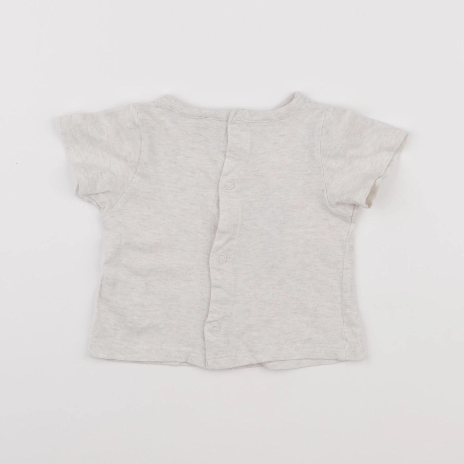 Tape à l'oeil - tee-shirt gris - 3 mois
