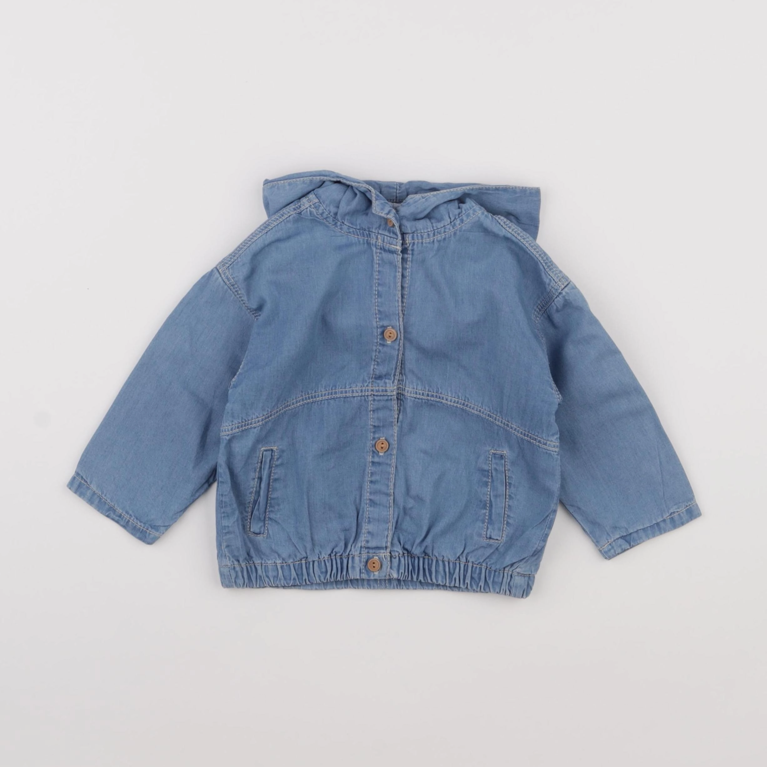 Zara - veste bleu - 6/9 mois