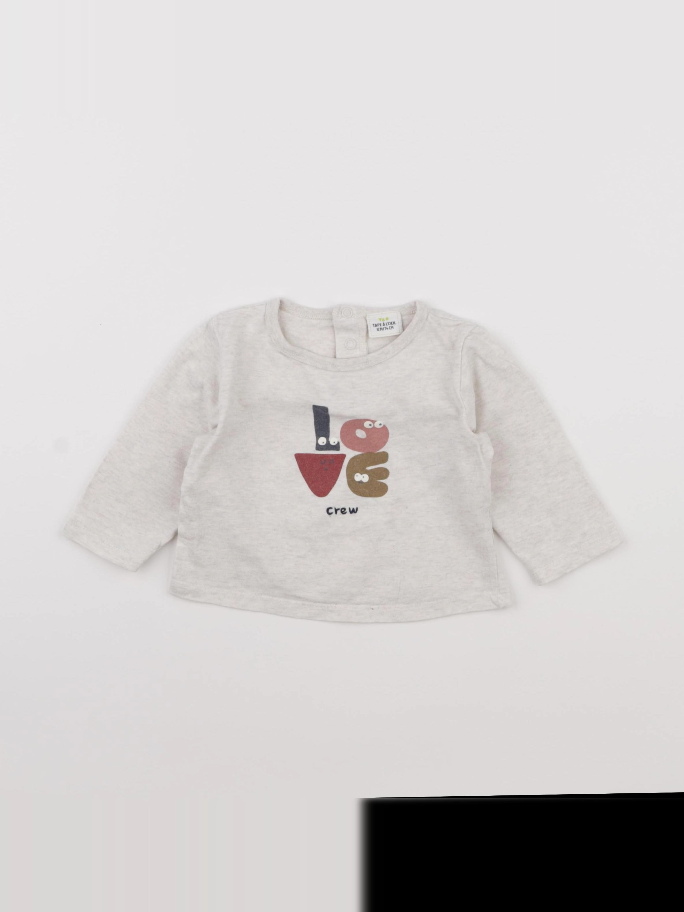 Tape à l'oeil - tee-shirt gris - 12 mois