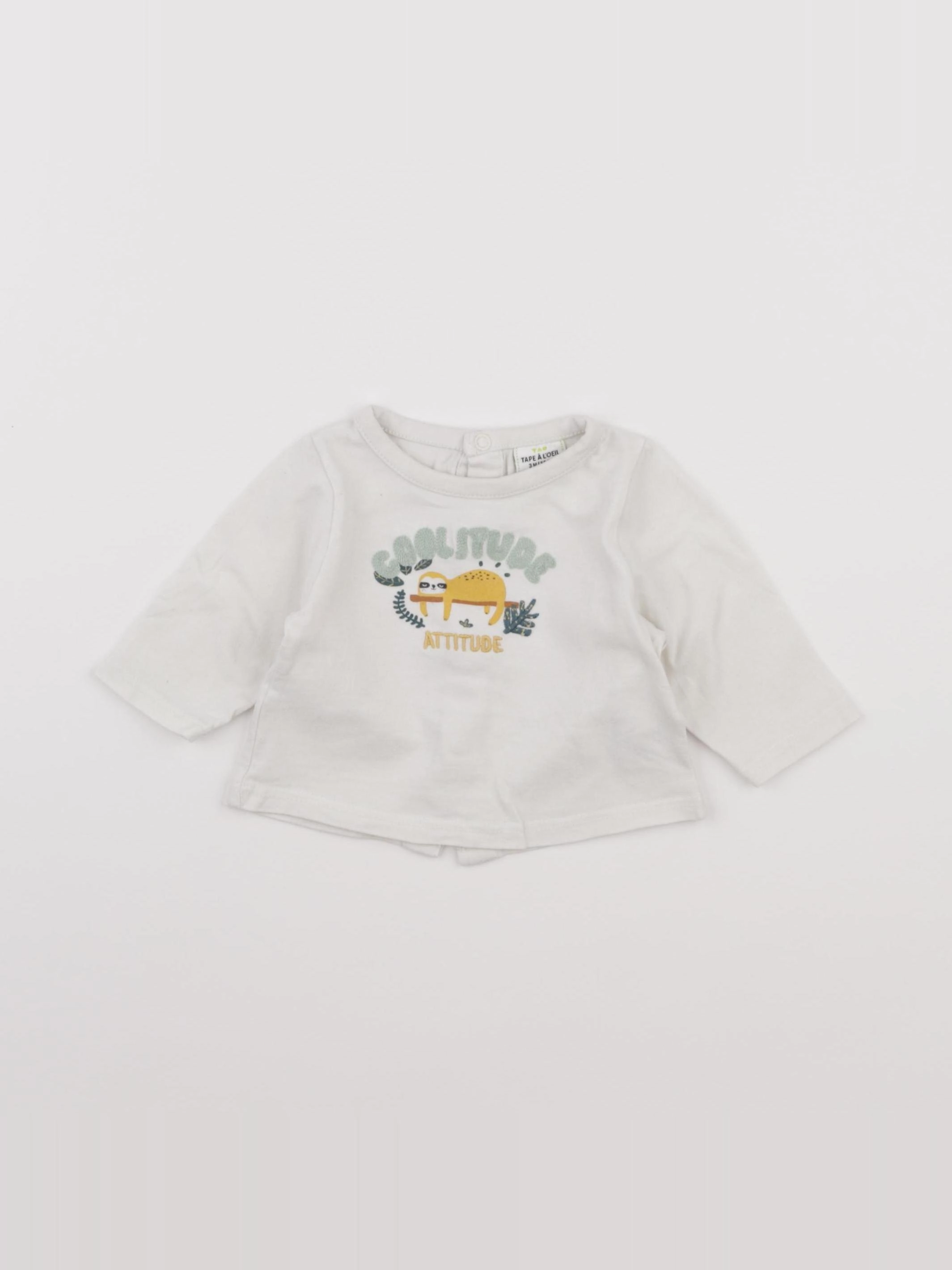 Tape à l'oeil - tee-shirt gris - 3 mois