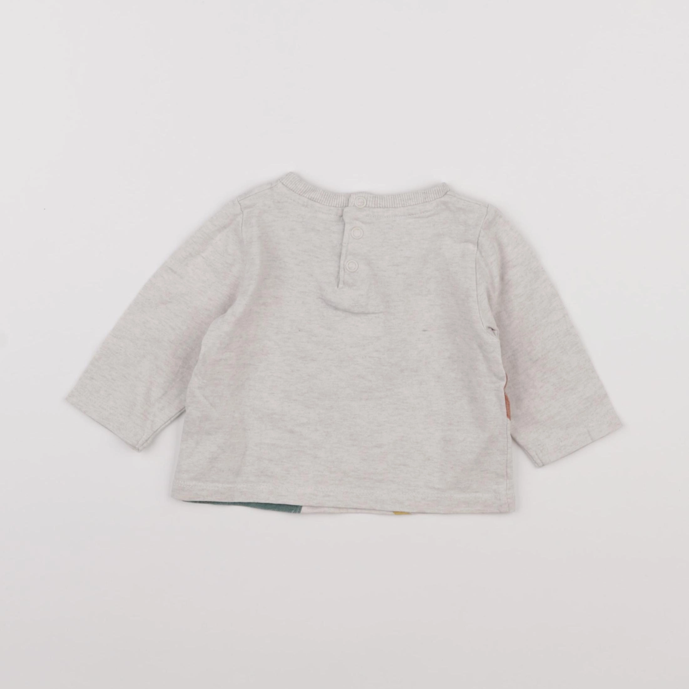 Tape à l'oeil - tee-shirt gris - 6 mois