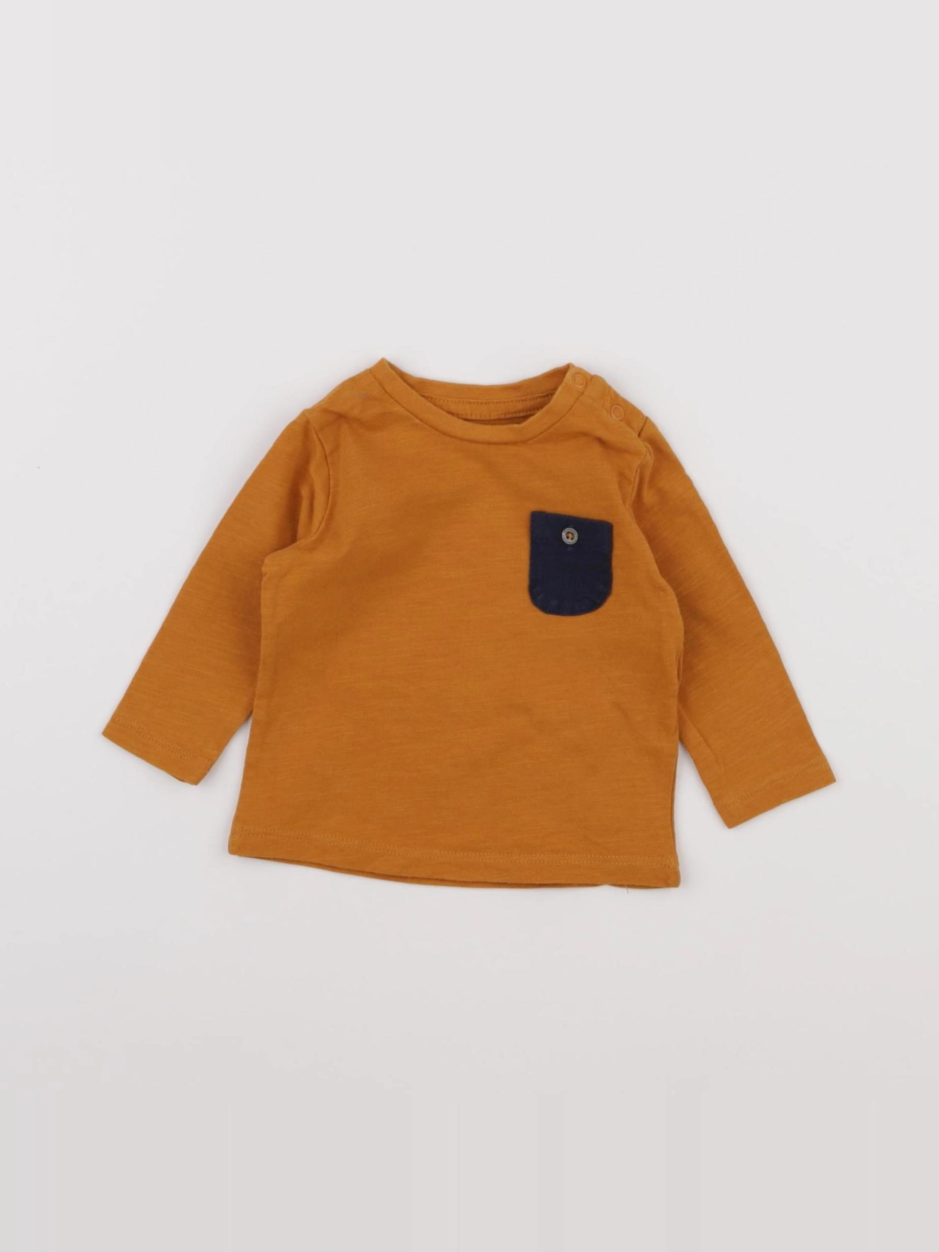 Vertbaudet - tee-shirt jaune - 3 mois