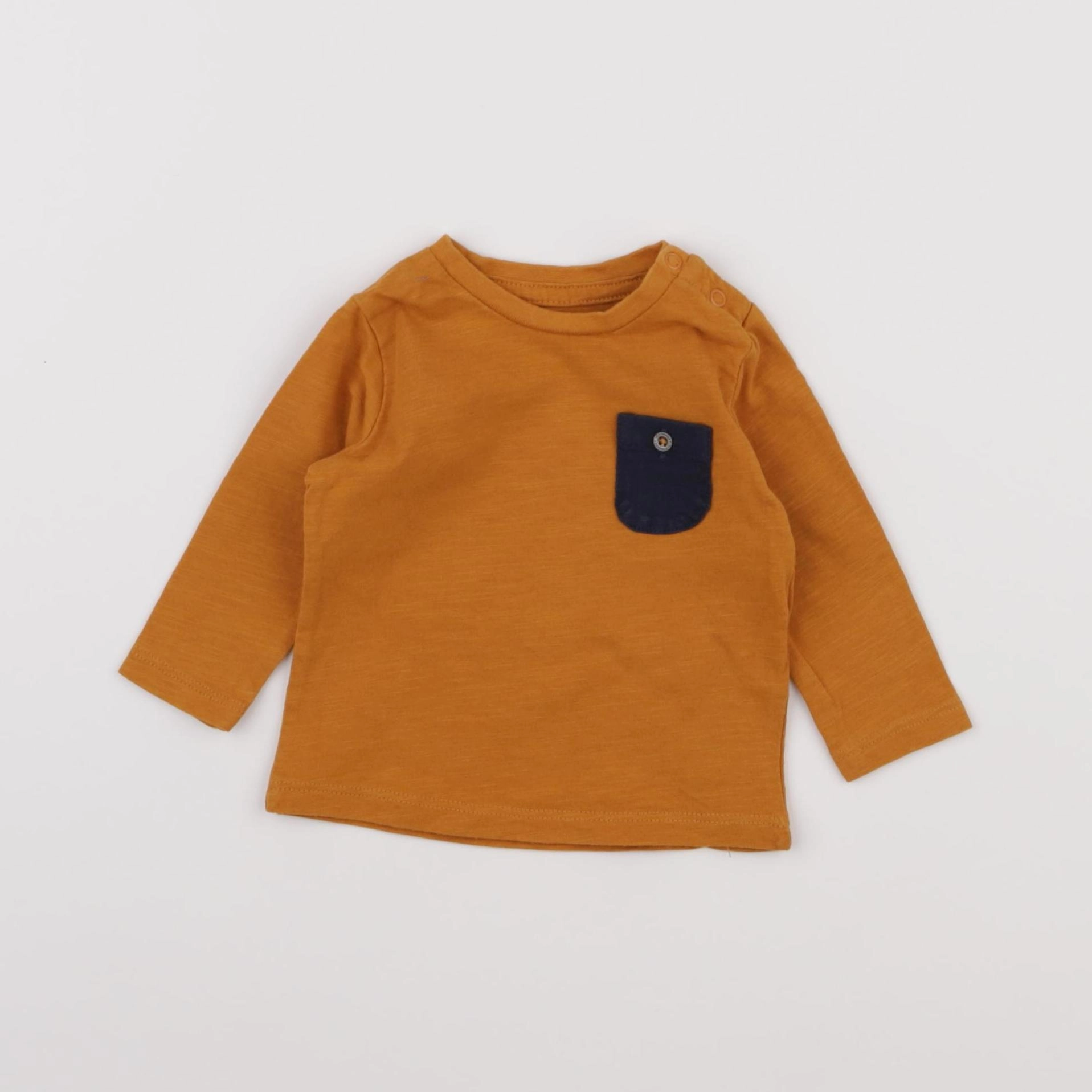 Vertbaudet - tee-shirt jaune - 3 mois