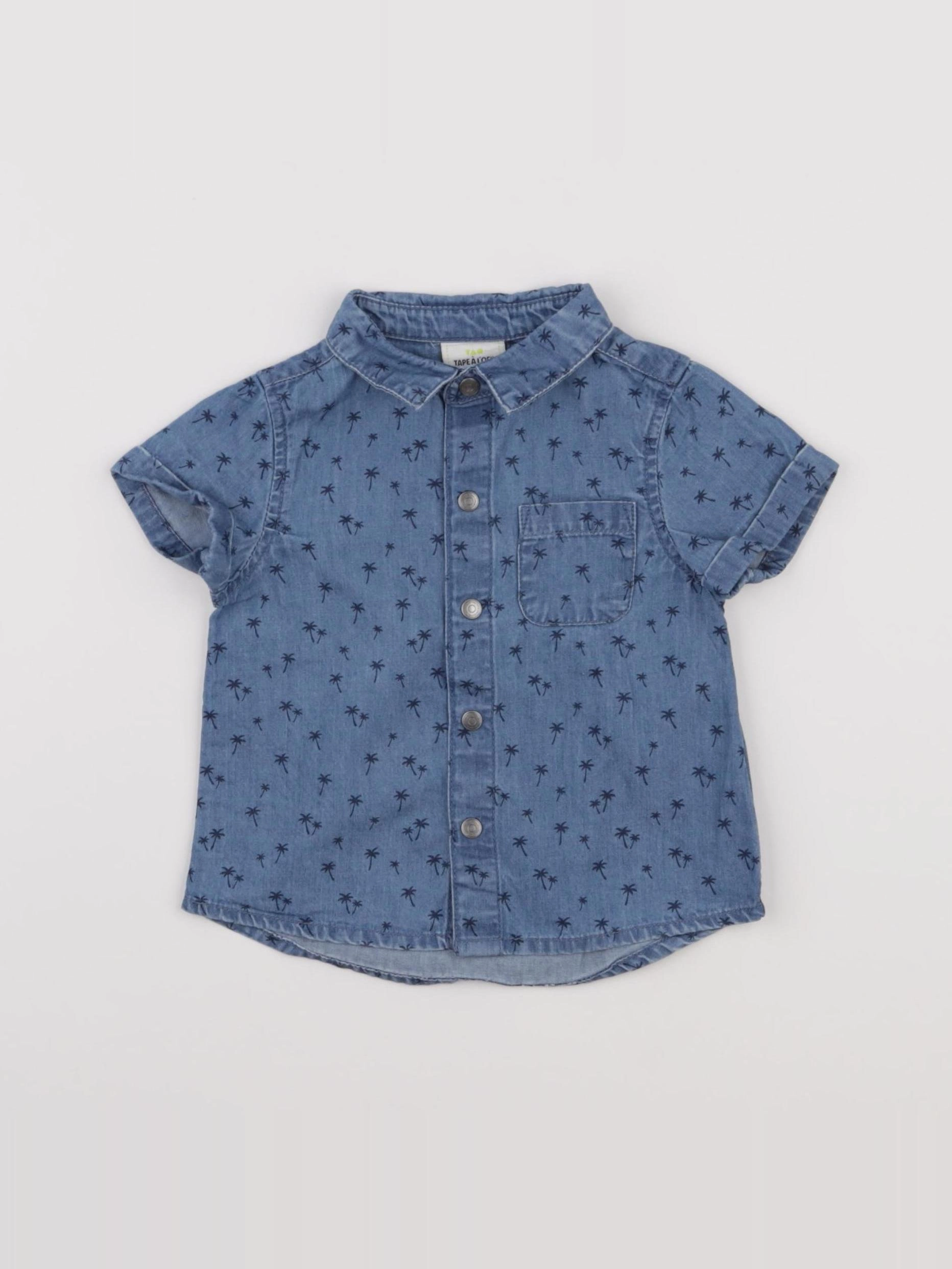 Tape à l'oeil - chemise bleu - 6 mois