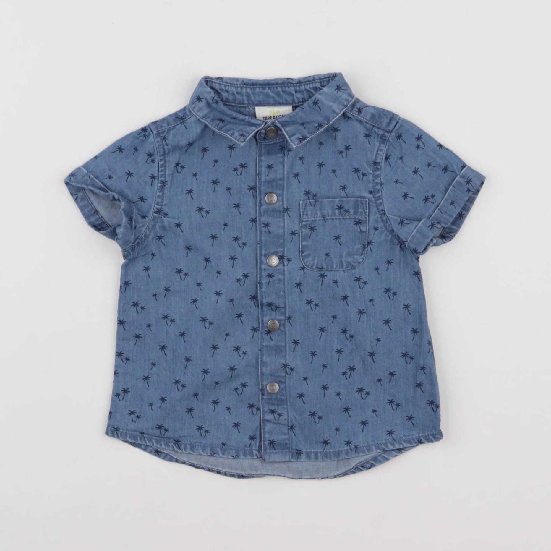 Tape à l'oeil - chemise bleu - 6 mois