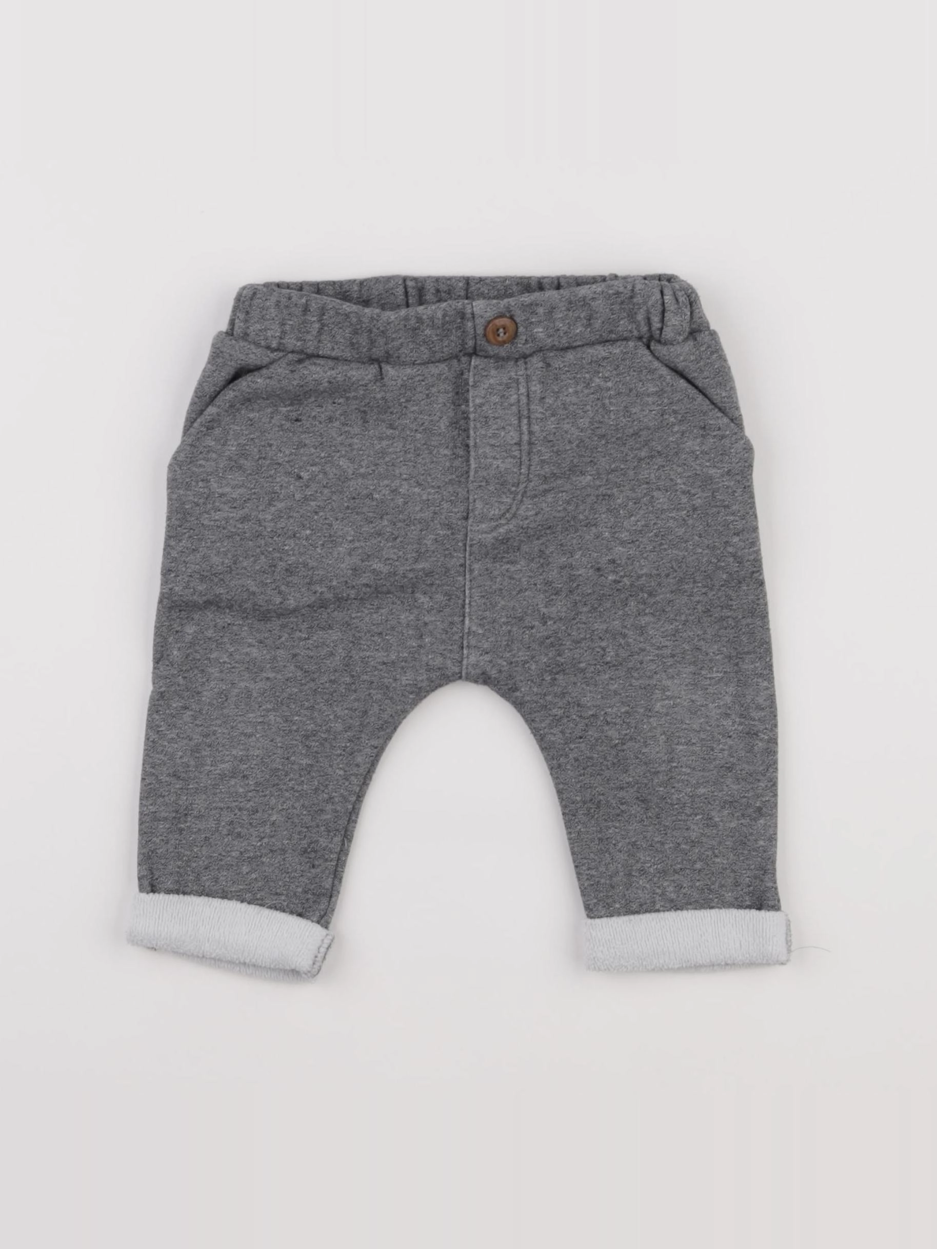 H&M - pantalon gris - 9 mois