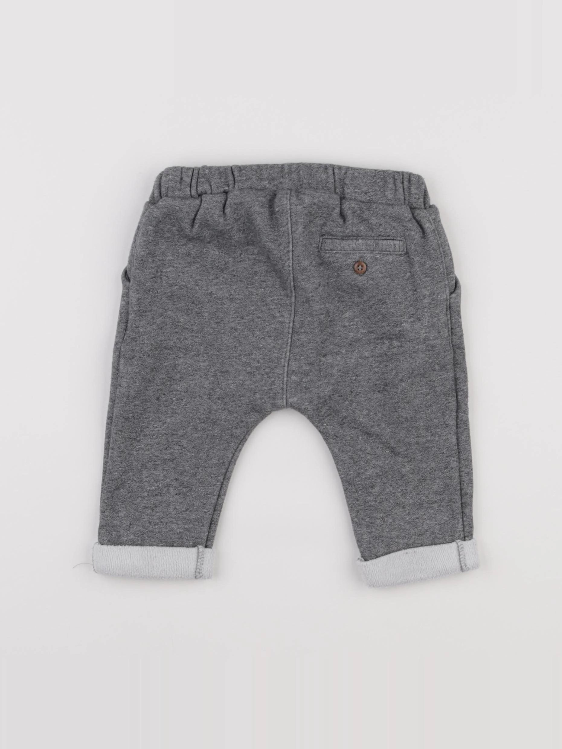 H&M - pantalon gris - 9 mois