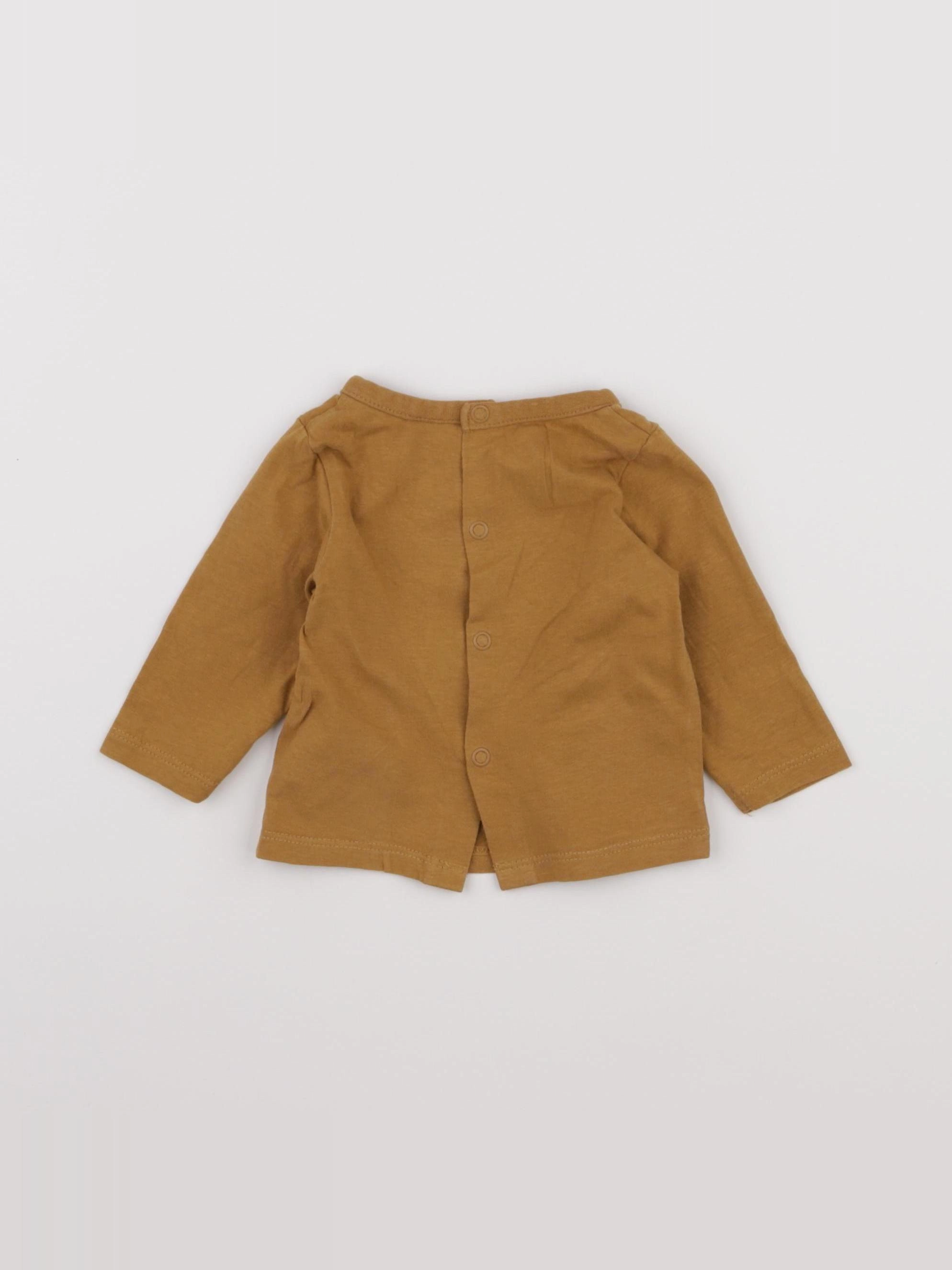 Tape à l'oeil - tee-shirt marron - 3 mois