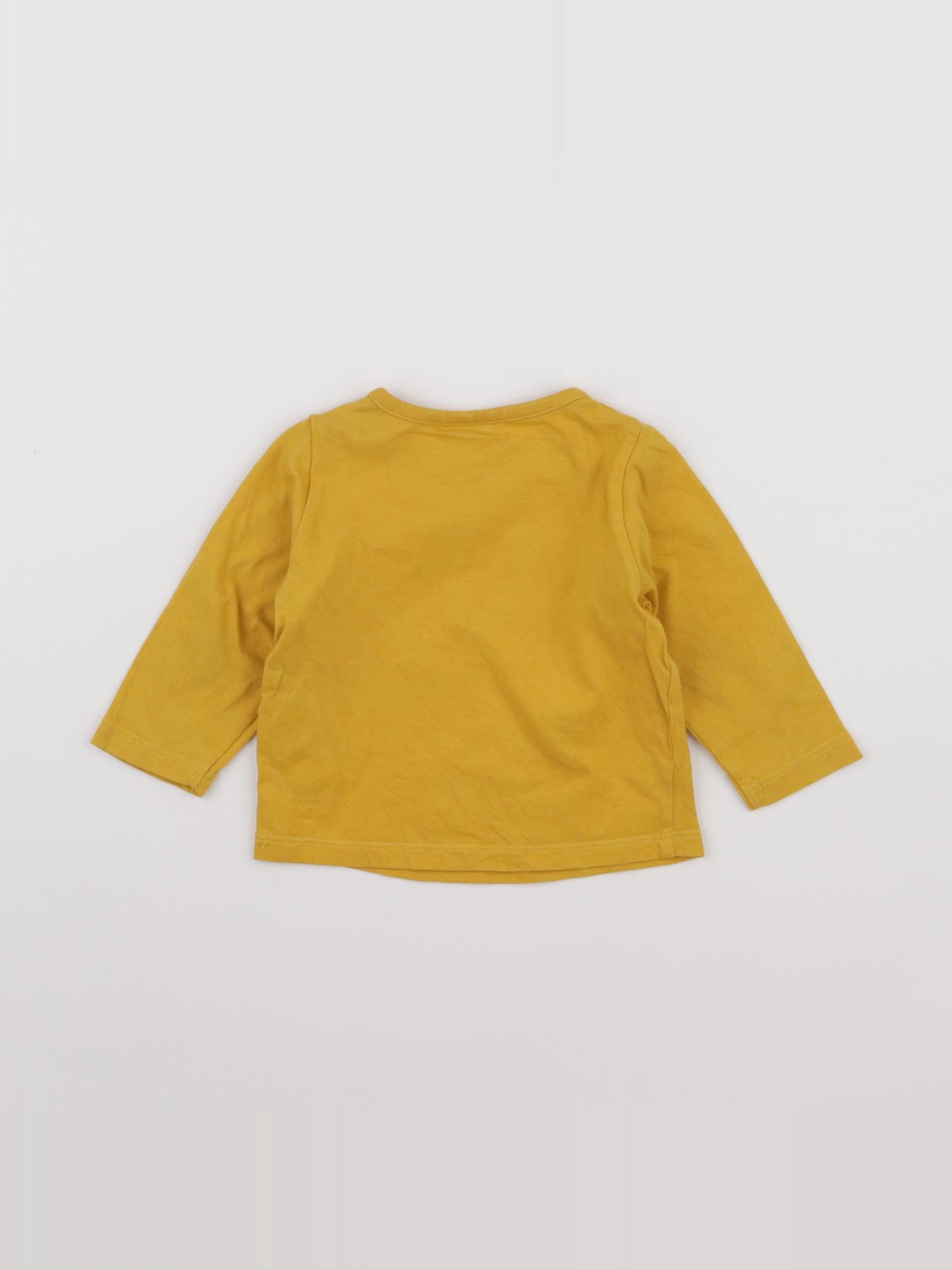 Tape à l'oeil - tee-shirt jaune - 6 mois