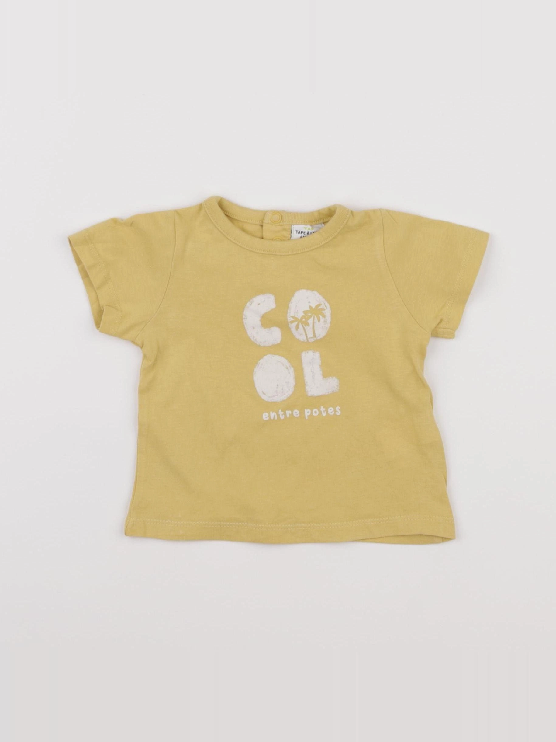 Tape à l'oeil - tee-shirt jaune - 6 mois