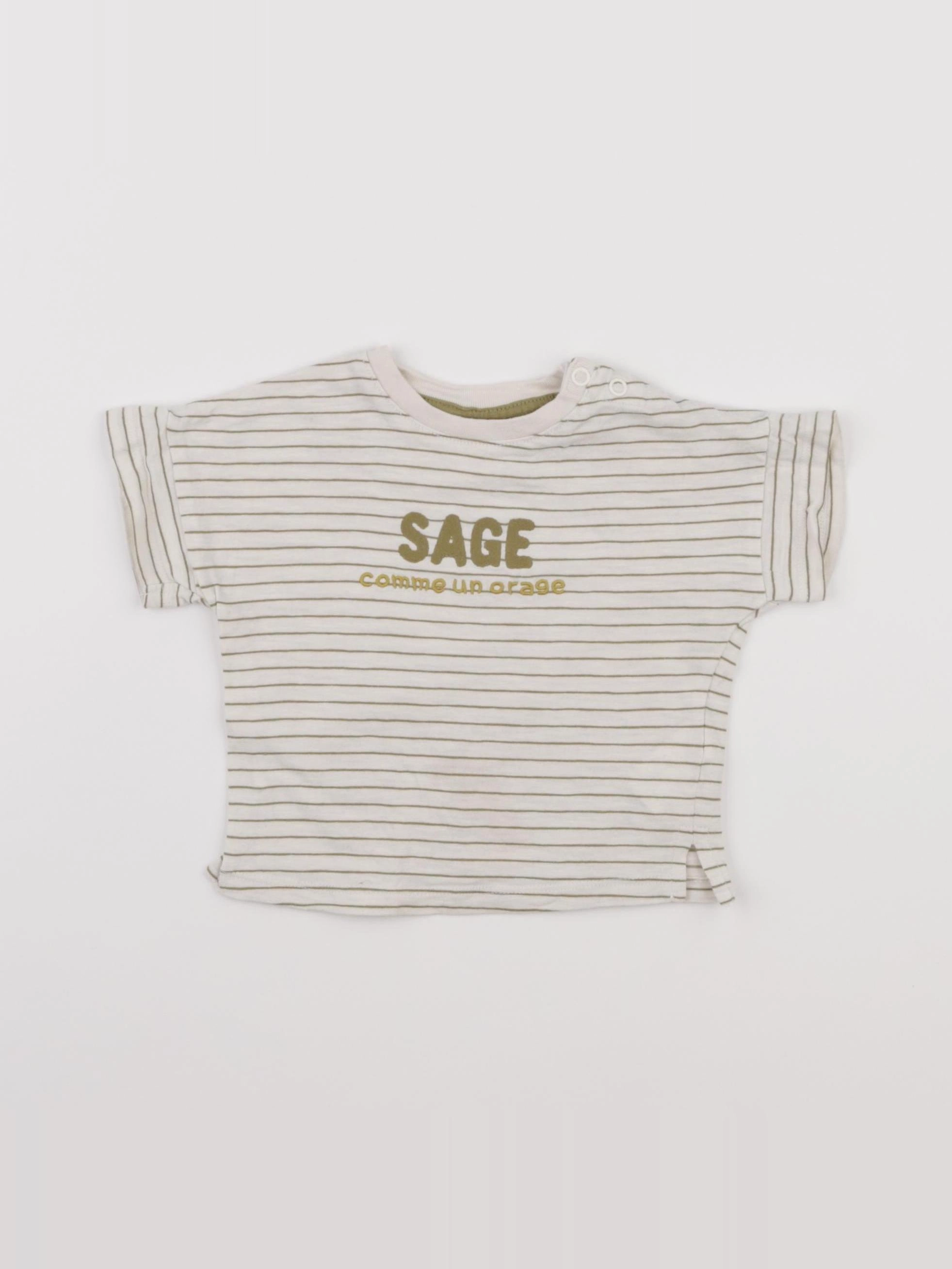 Tape à l'oeil - tee-shirt blanc - 6 mois