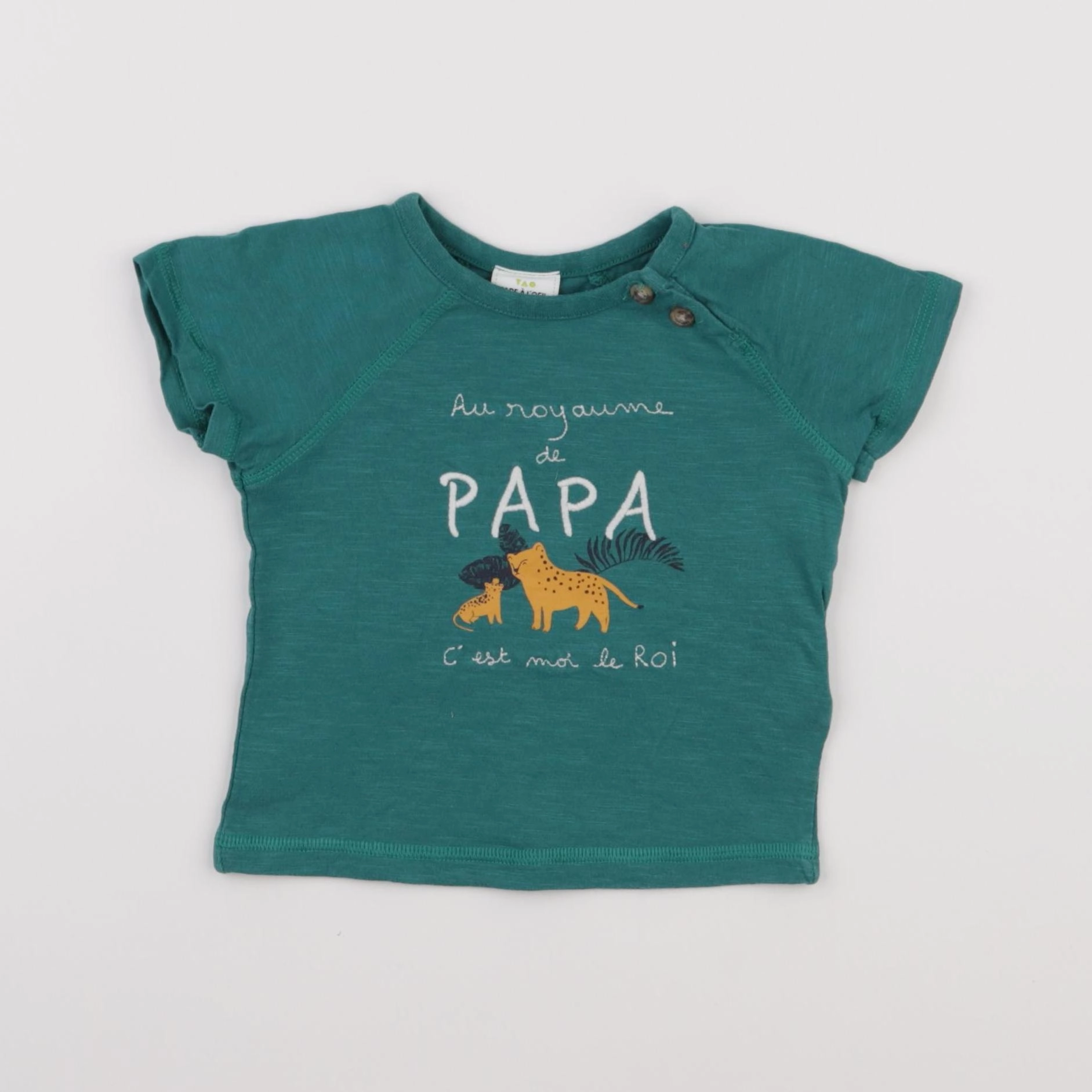 Tape à l'oeil - tee-shirt bleu - 6 mois