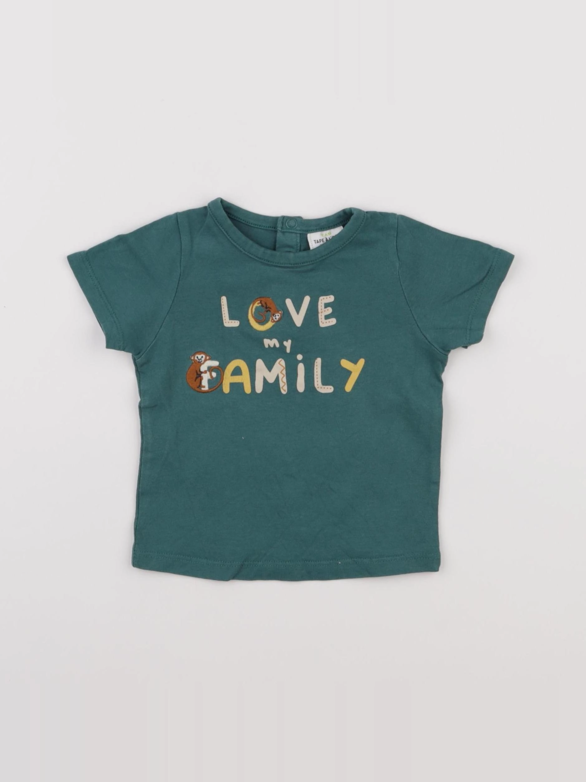 Tape à l'oeil - tee-shirt bleu - 6 mois