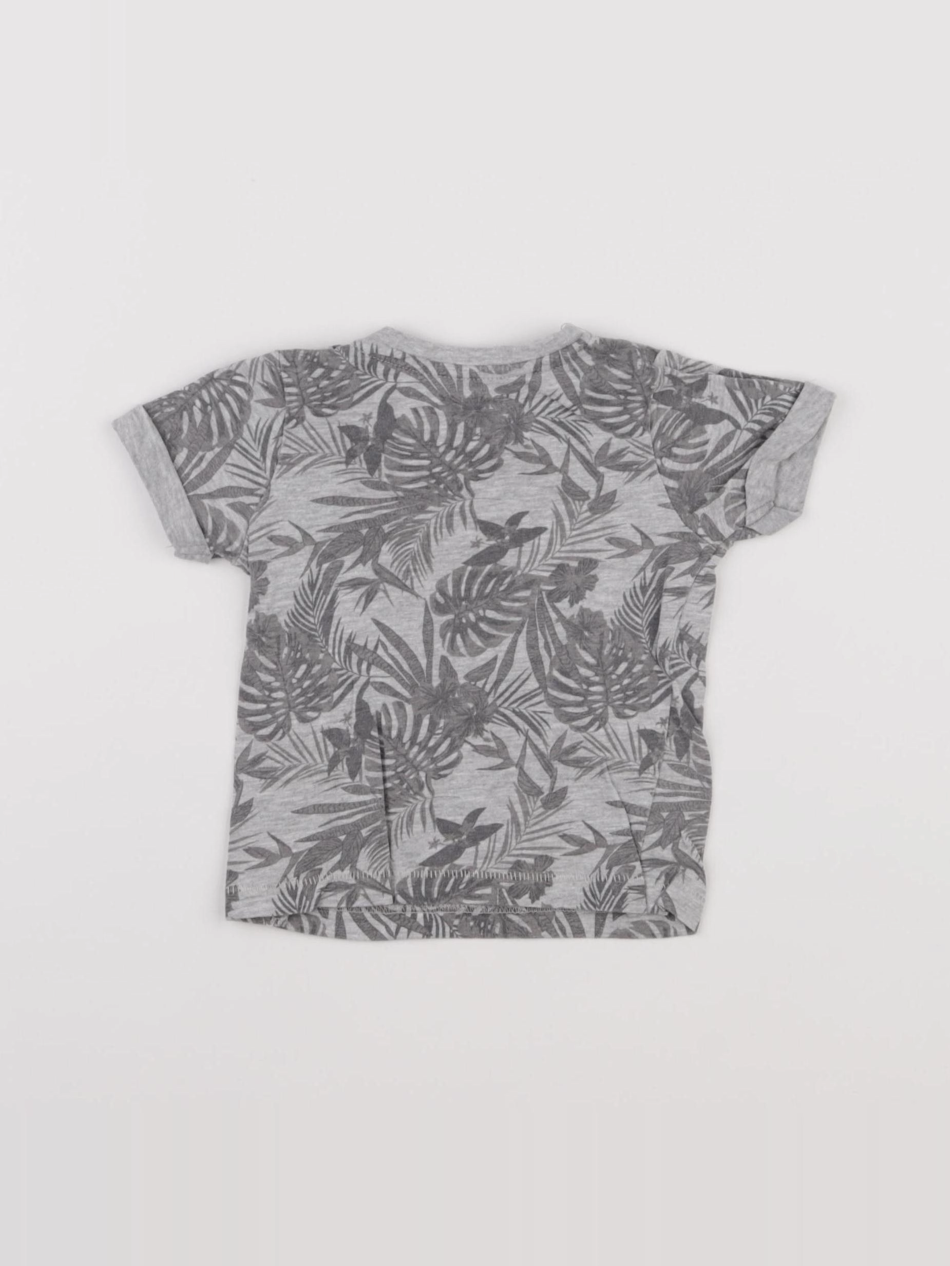 Vertbaudet - tee-shirt gris - 6 mois